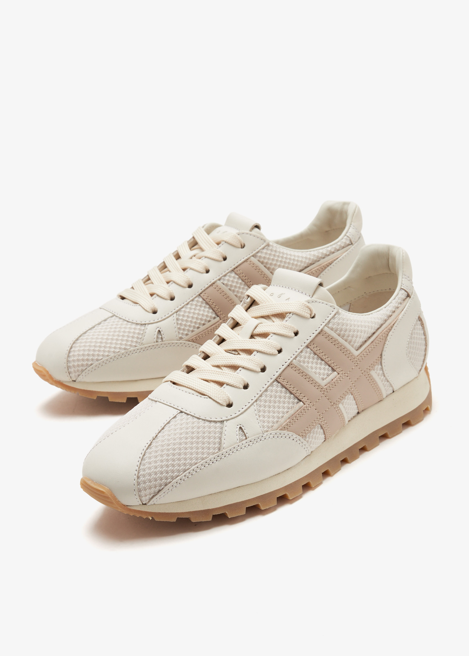 スニーカー HOGAN SS25 (HXM6710FQ80 P60761K) Hogan 86er sneakers for Women - Beige in UAE | Level Shoes