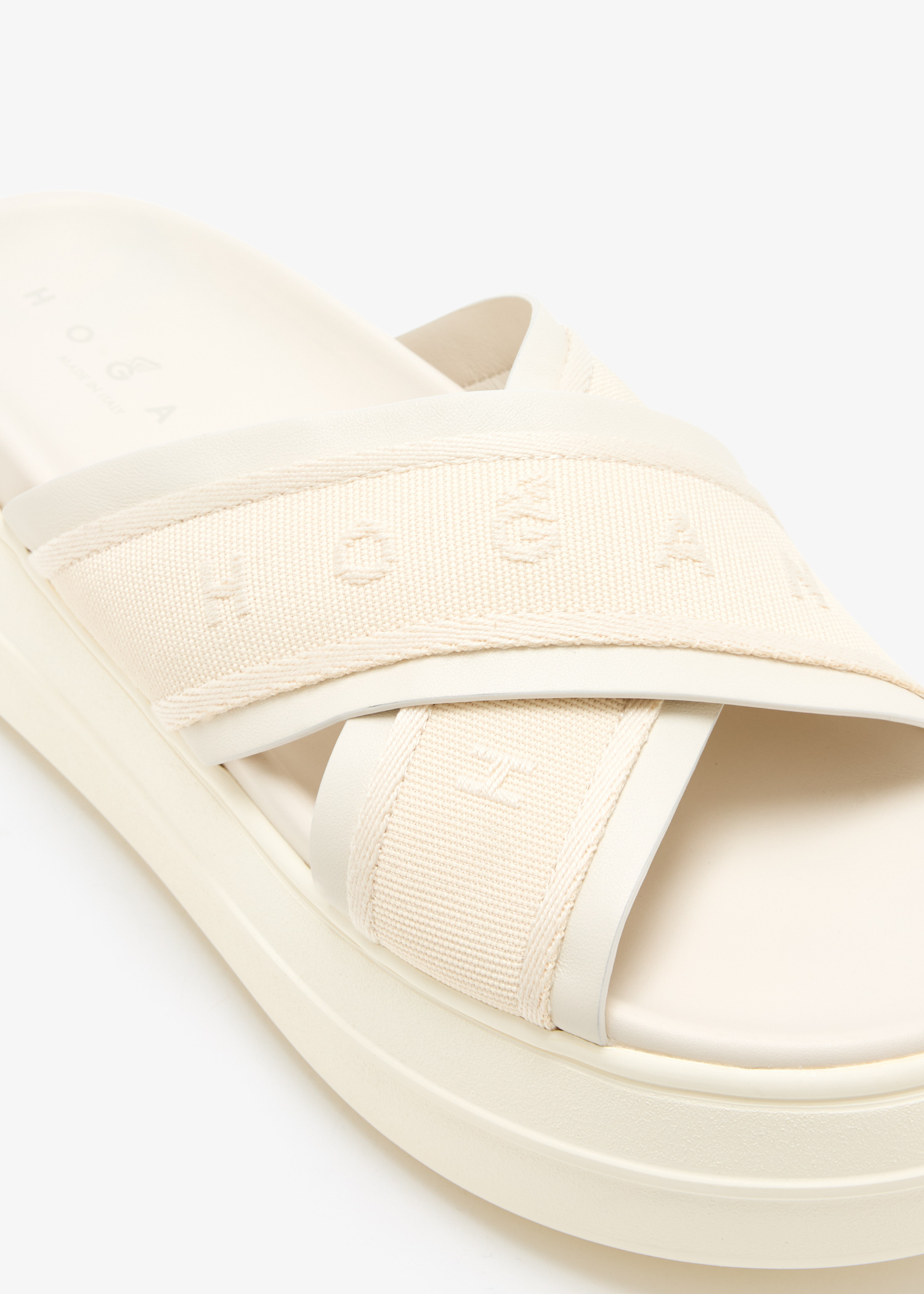 Hogan Skyscraper sandals for Women - Cream in UAE | Level Shoes