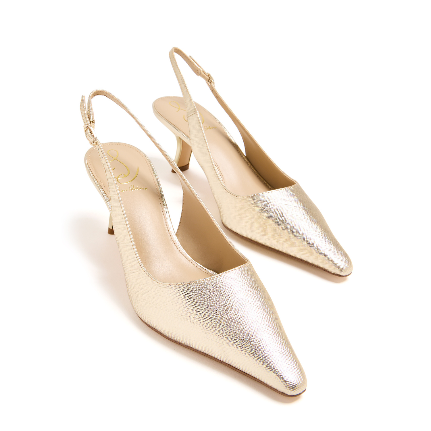 Sam Edelman Bianka sling pumps for Women - Gold in UAE | Level Shoes