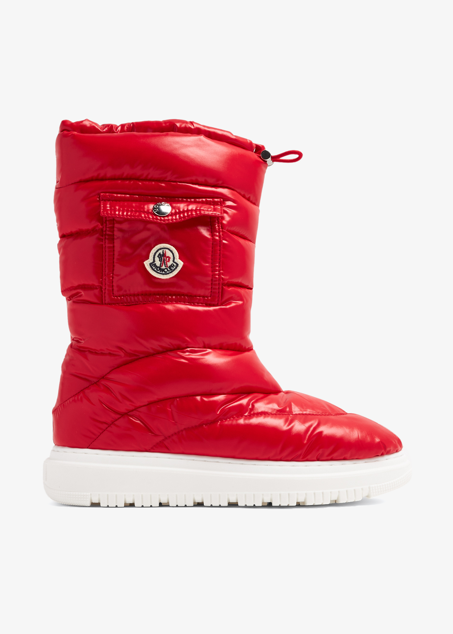 Moncler 儿童unisex 小号Gaia 口袋雪地靴- 红色| Level Shoes 阿联酋站