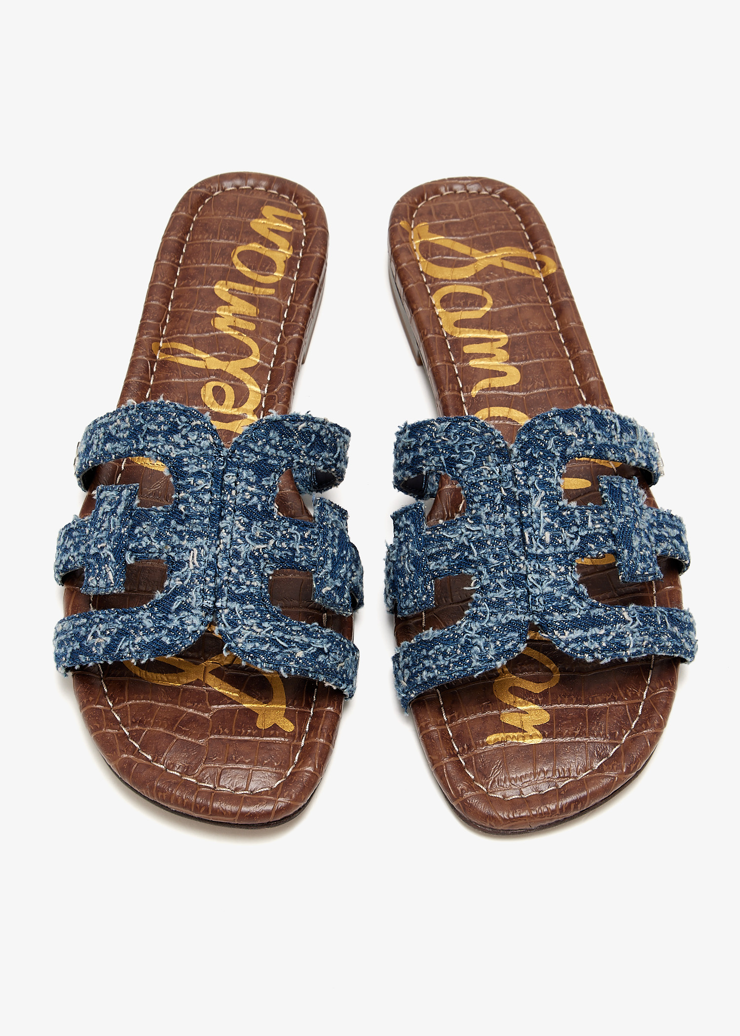 Sam Edelman Bay denim sandals for Women - Blue in KSA | Level Shoes