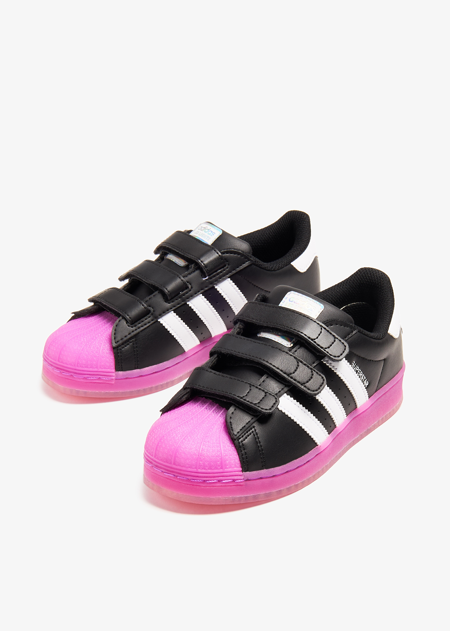 adidas Superstar LED lights sneakers for Kids Unisex - Black in USA | Level Shoes adidas Superstar LED lights sneakers for Kids Unisex - Black in USA | Level Shoes