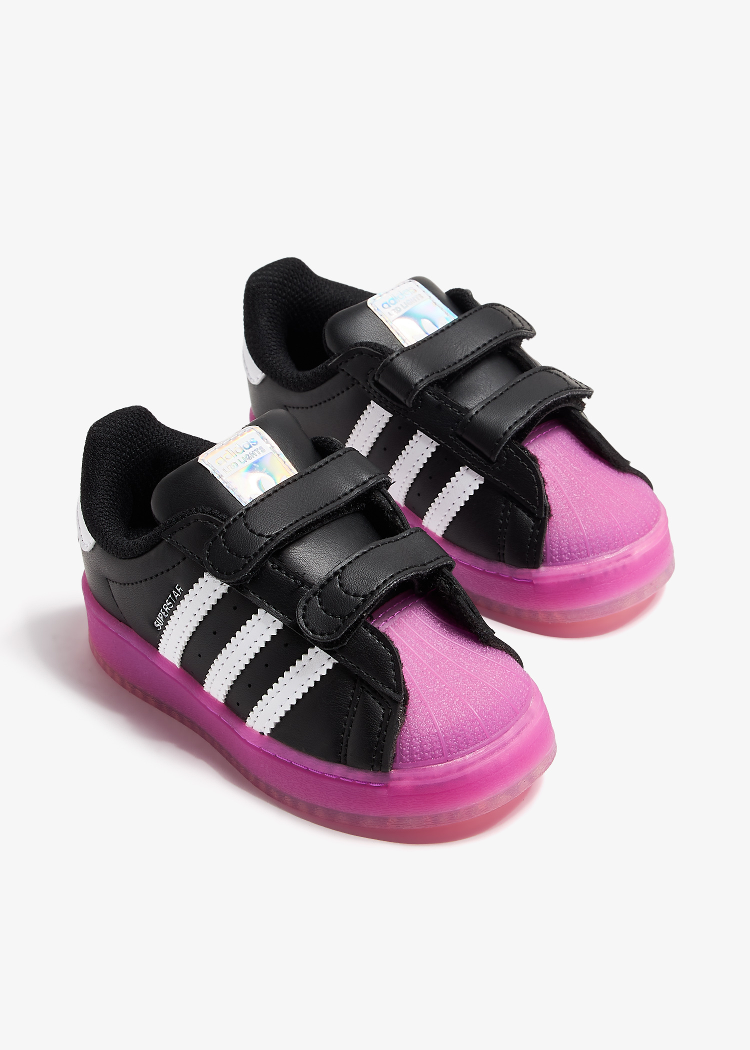 adidas Superstar LED lights sneakers for Baby - Black in USA | Level Shoes