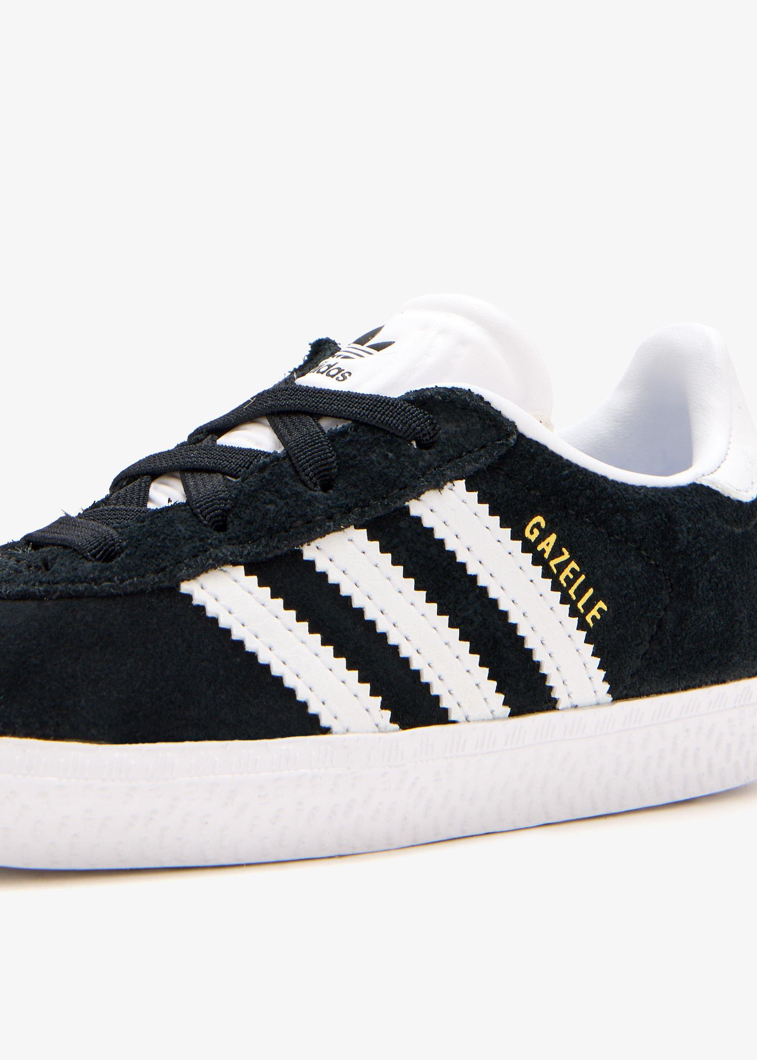 adidas gazelle silver green womens ADIDAS ORIGINALS Black Gazelle Sneakers for Boys and Girls – Pavidas main image 1