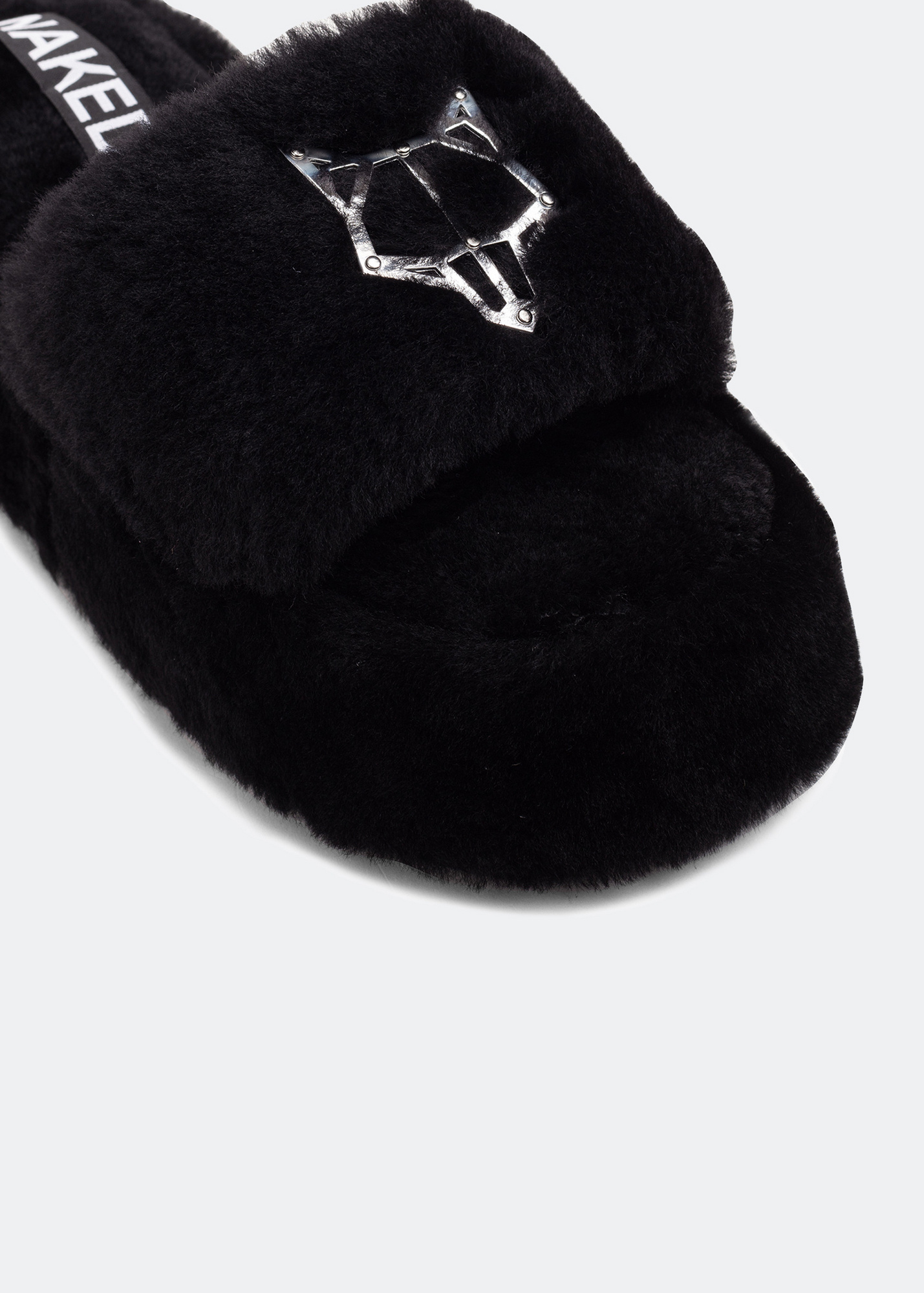 Naked Wolfe Ivy slides for Women - Black in USA | Level Shoes