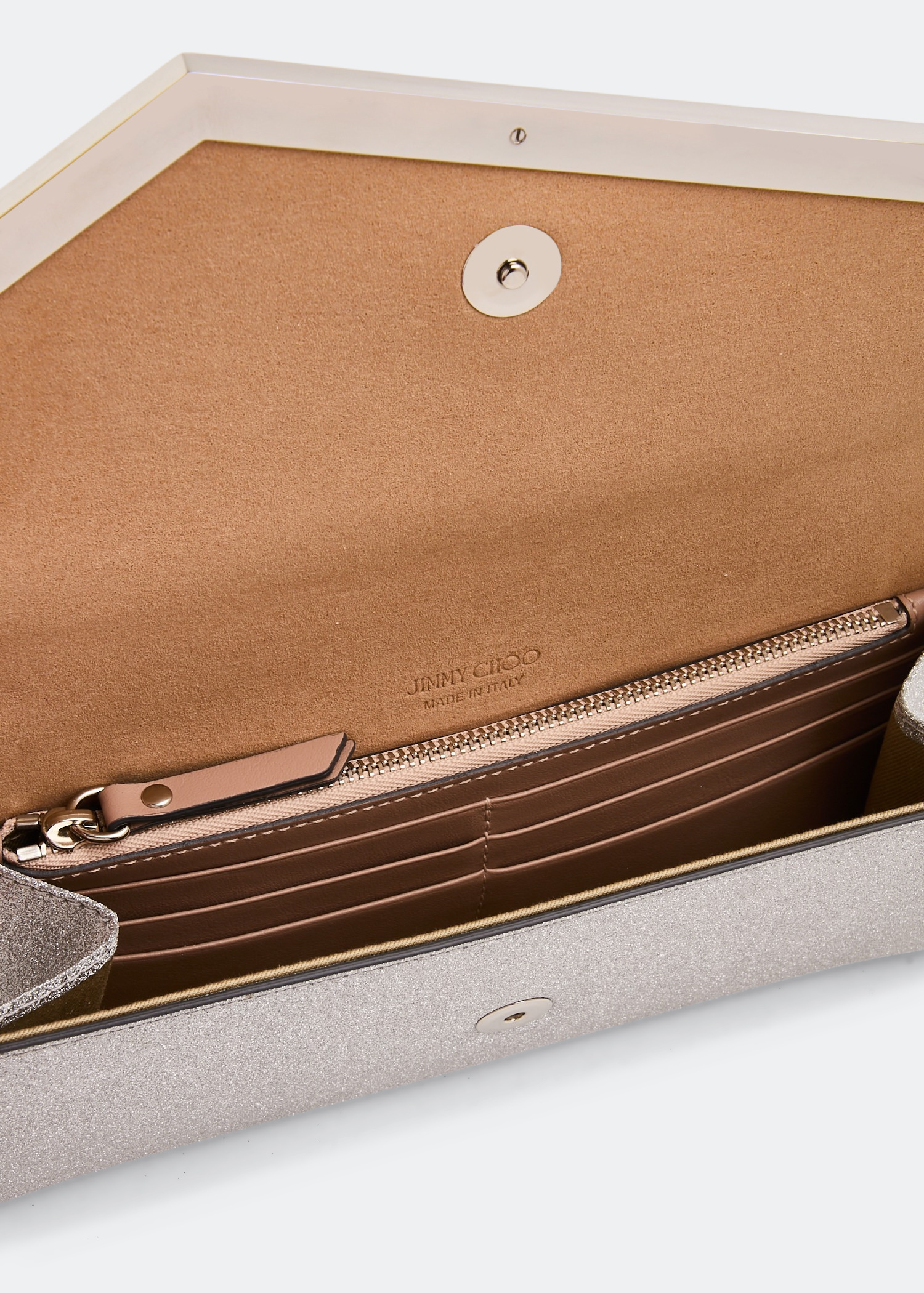 Jimmy Choo Emmie clutch for Women - Silver in UAE | Level Shoes