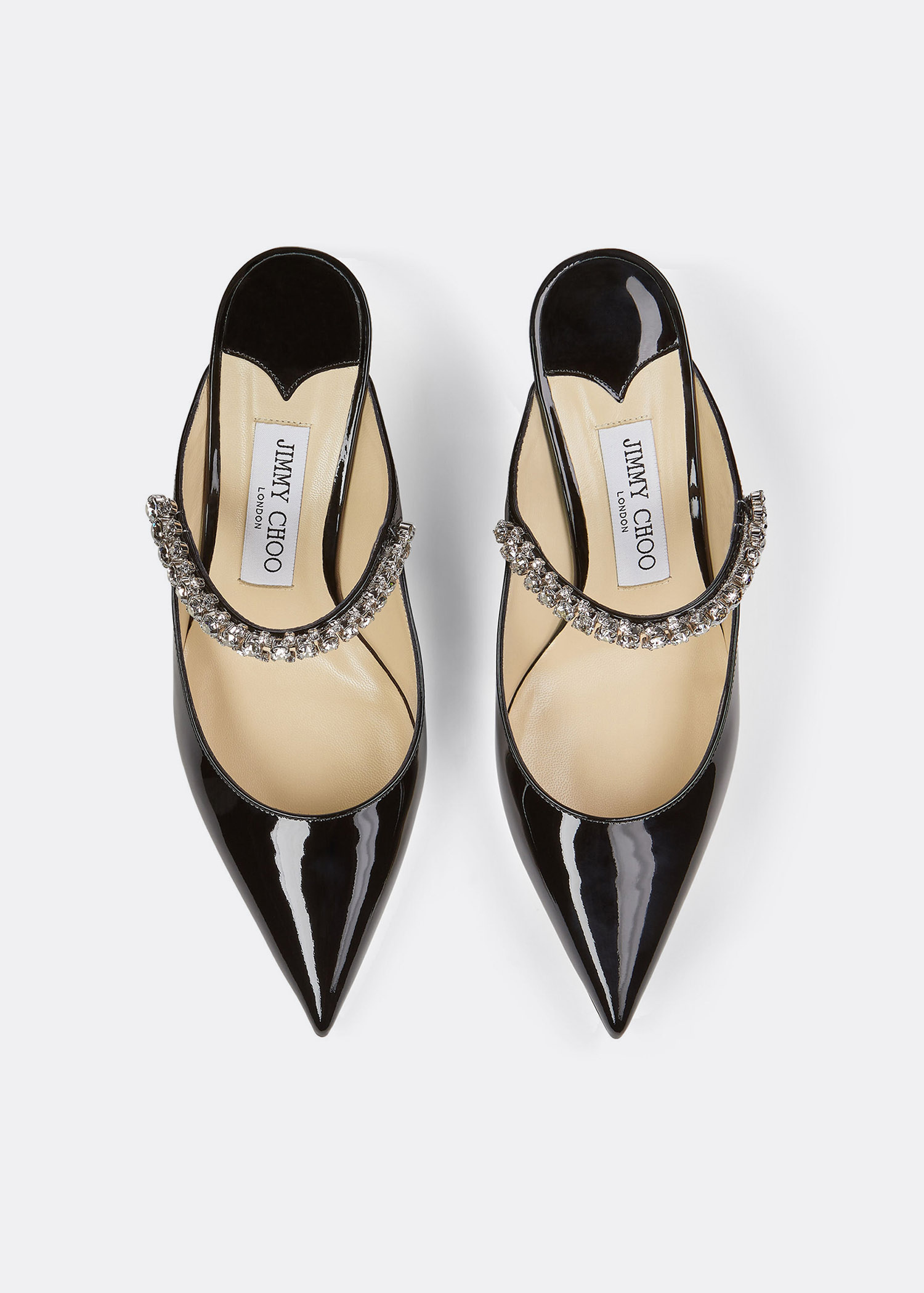累積売上総額第１位！VIPセール★JIMMY CHOO★BEYLA 65MM Jimmy Choo Bing mules for Women - Black in UAE | Level Shoes