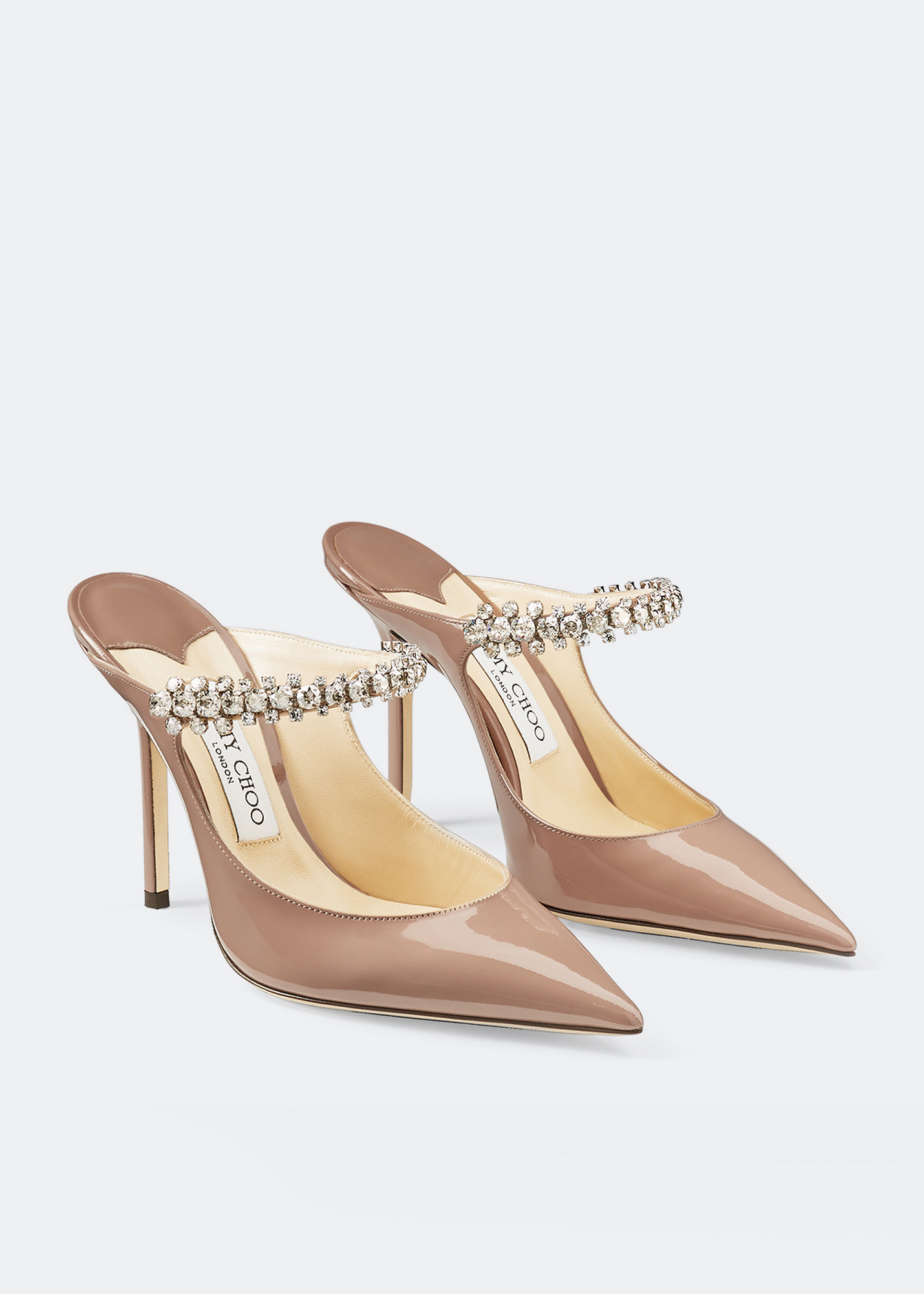 JIMMY CHOO ピンクベージュ ミュール　35 新品 Jimmy Choo Bing mules for Women - Pink in UAE | Level Shoes