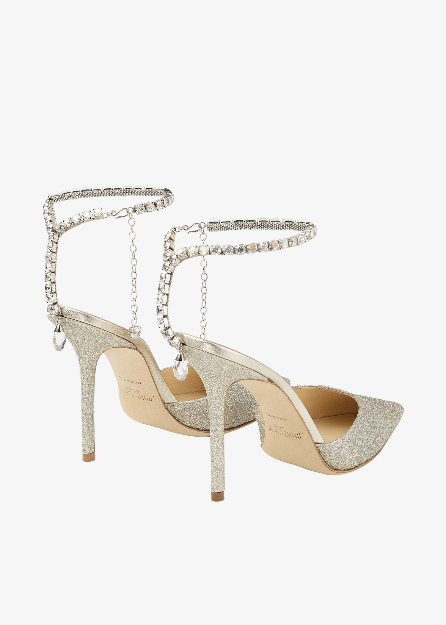 Jimmy Choo Saeda 100 pumps for Women - Gold in KSA | Level Shoes