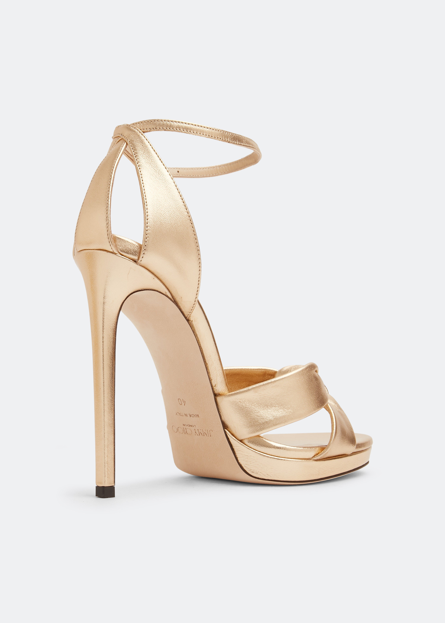 Jimmy Choo Rosie 120 sandals for Women - Gold in KSA | Level