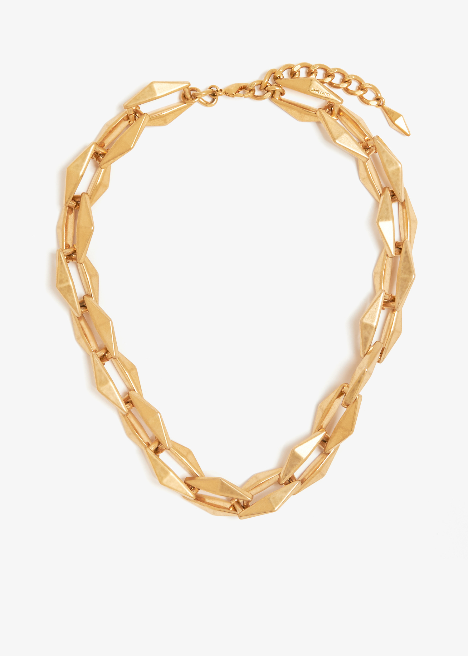 Jimmy Choo Diamond chain necklace for Women - Gold in UAE