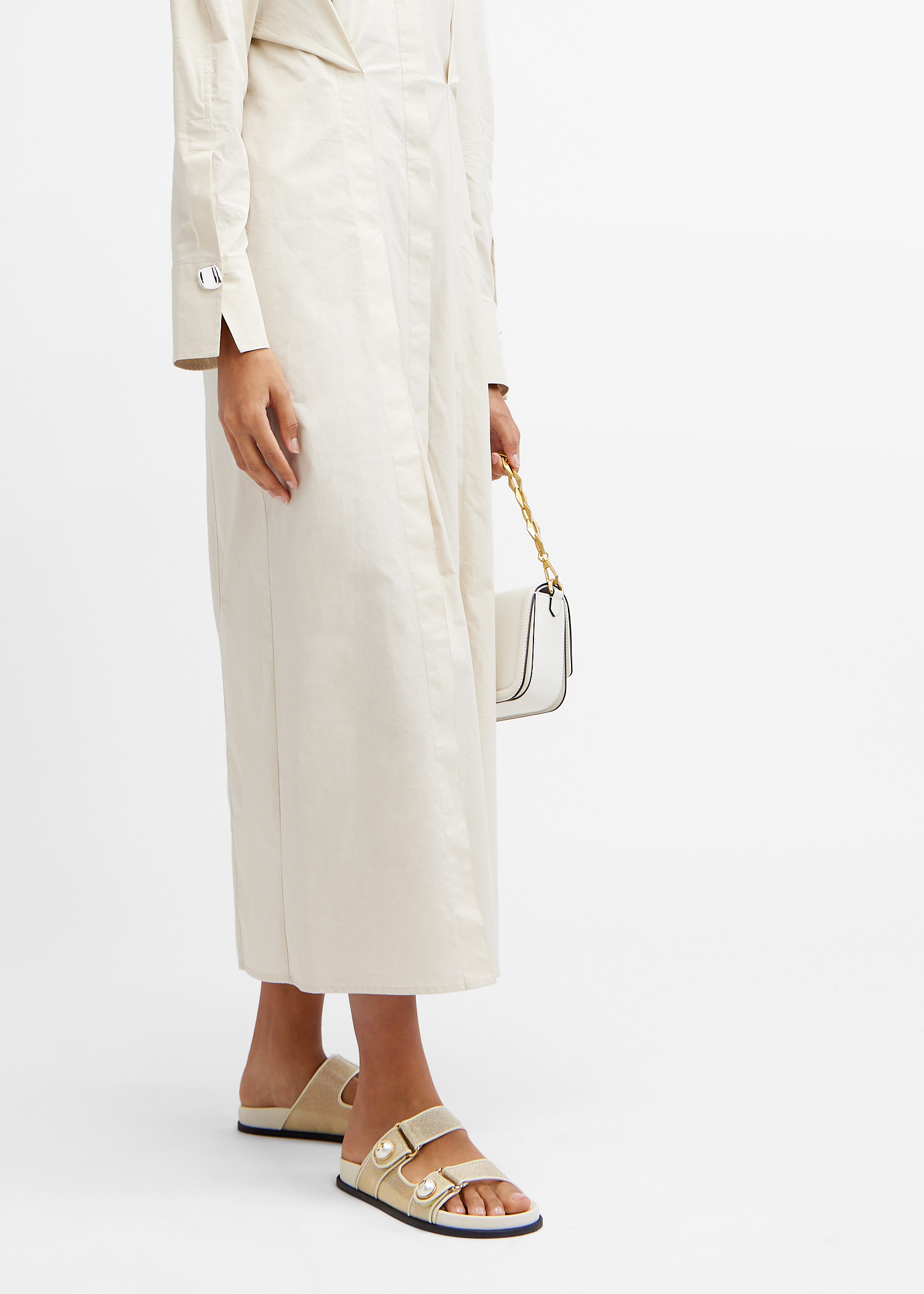 Jimmy Choo Fayence sandals for Women - Gold in UAE | Level Shoes