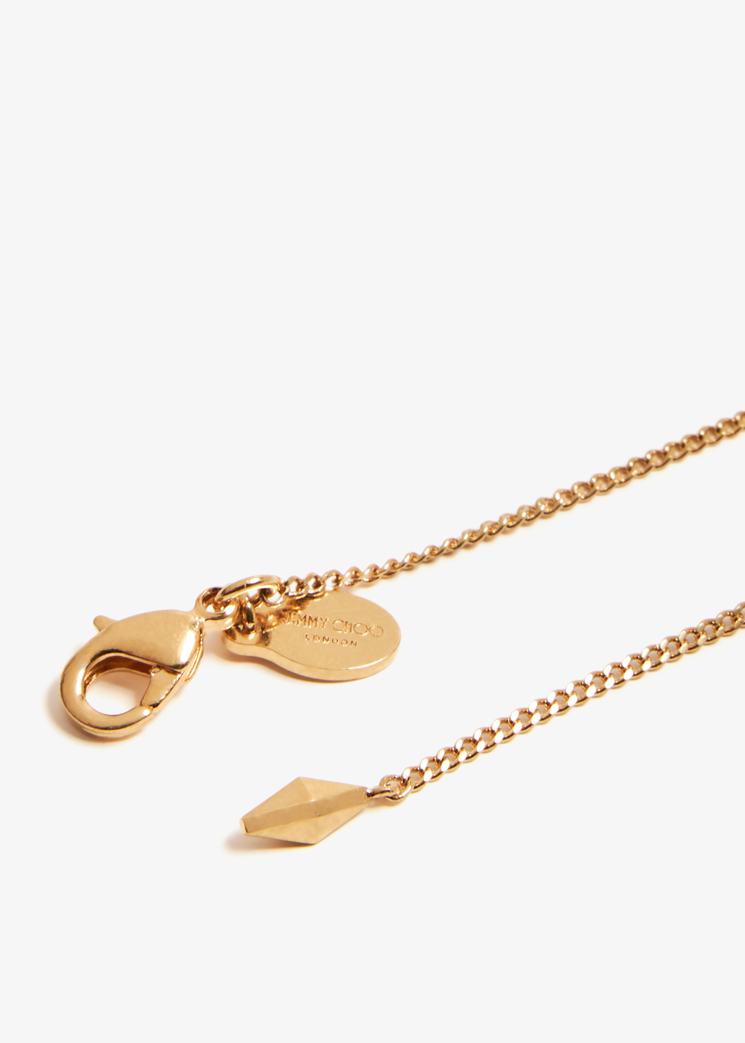 Jimmy Choo JC Diamond chain necklace for Women - Gold in UAE