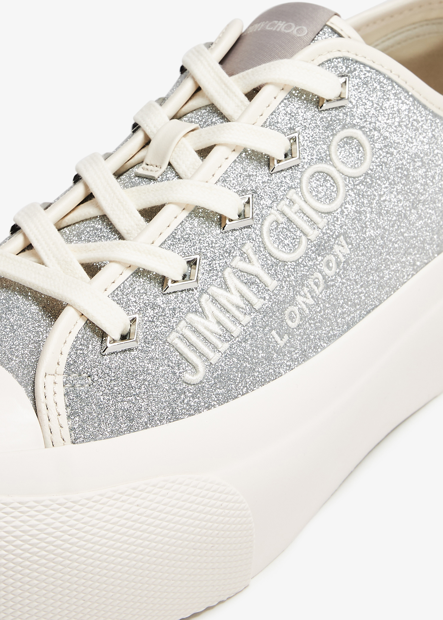 Jimmy Choo Palma Maxi sneakers for Women - Silver in UAE