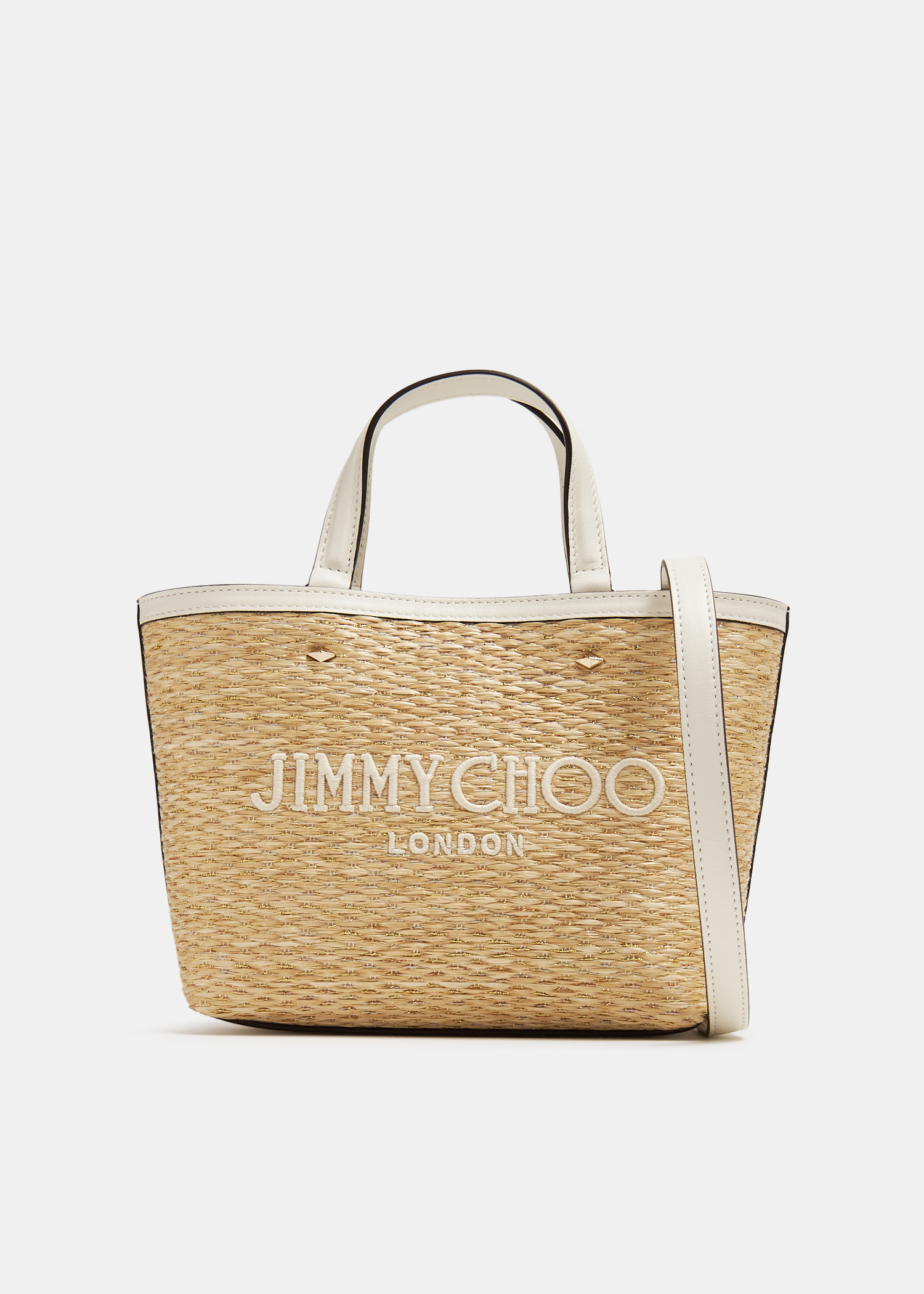 Jimmy Choo Mini Marli tote bag for Women - Beige in KSA | Level Shoes