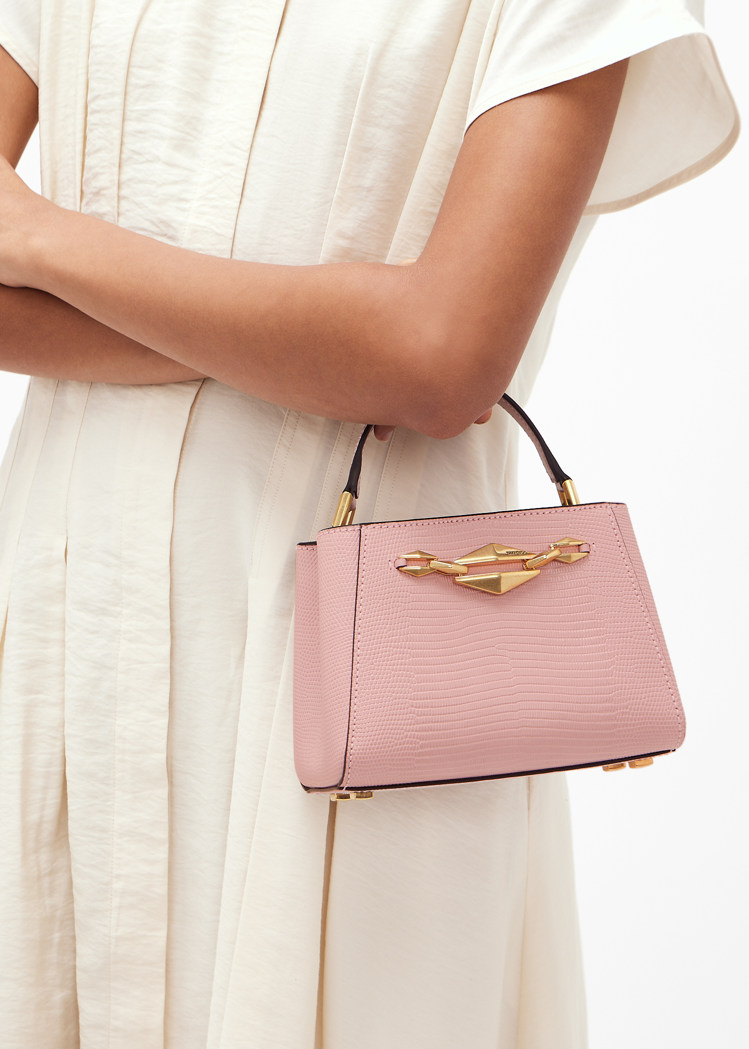Jimmy Choo Diamond Link S top-handle bag for Women - Pink in