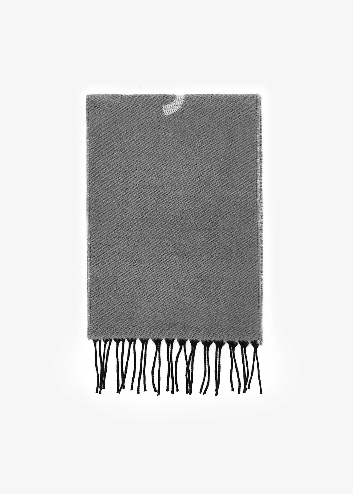 Jimmy Choo Sema logo jacquard knit scarf for Women - Grey in