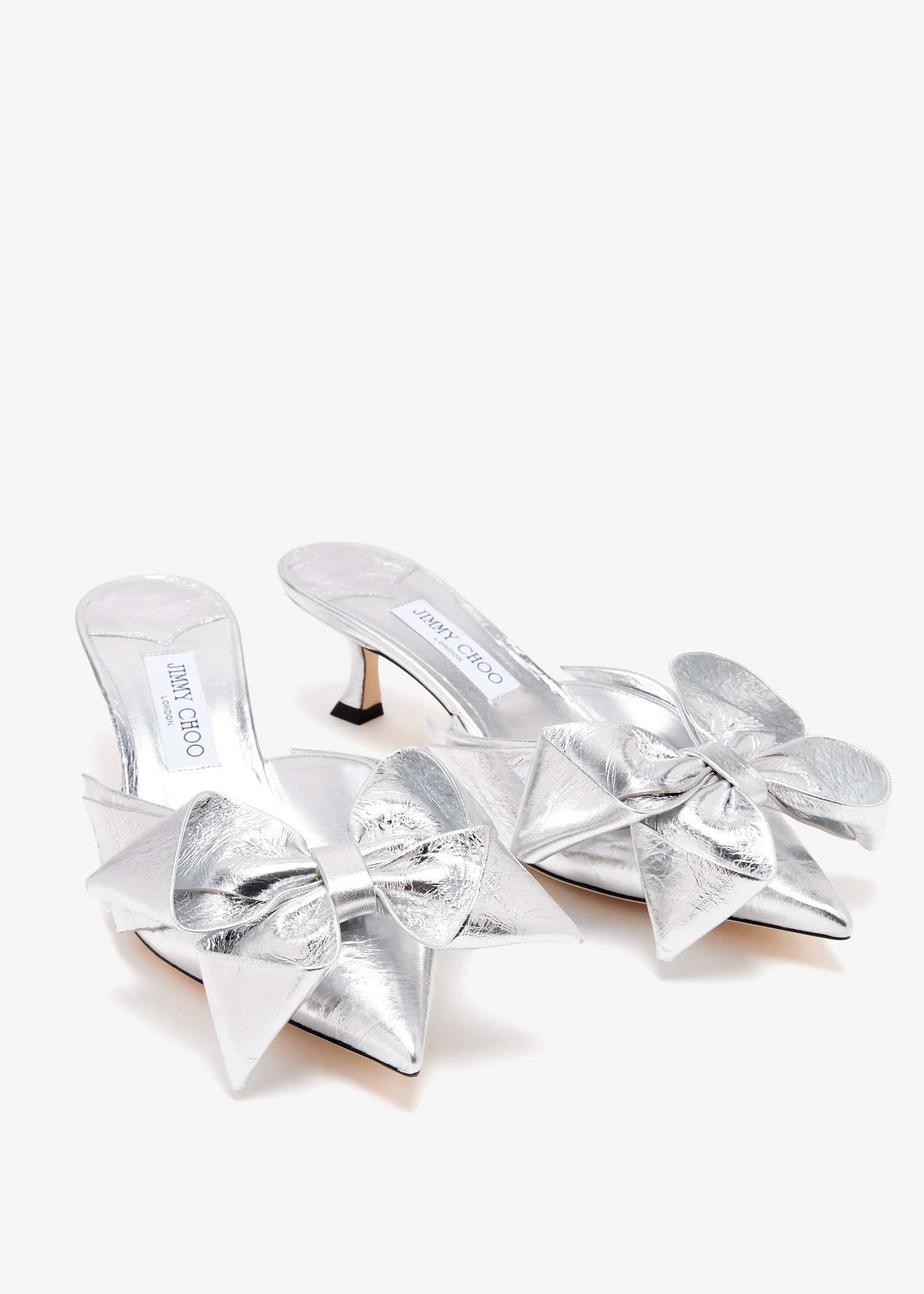 未使用品JIMMY CHOO ALINA 35 STONEグレー スタッズ JIMMY CHOO ジミーチュウ ミックススタースタッズ ペガシトートS