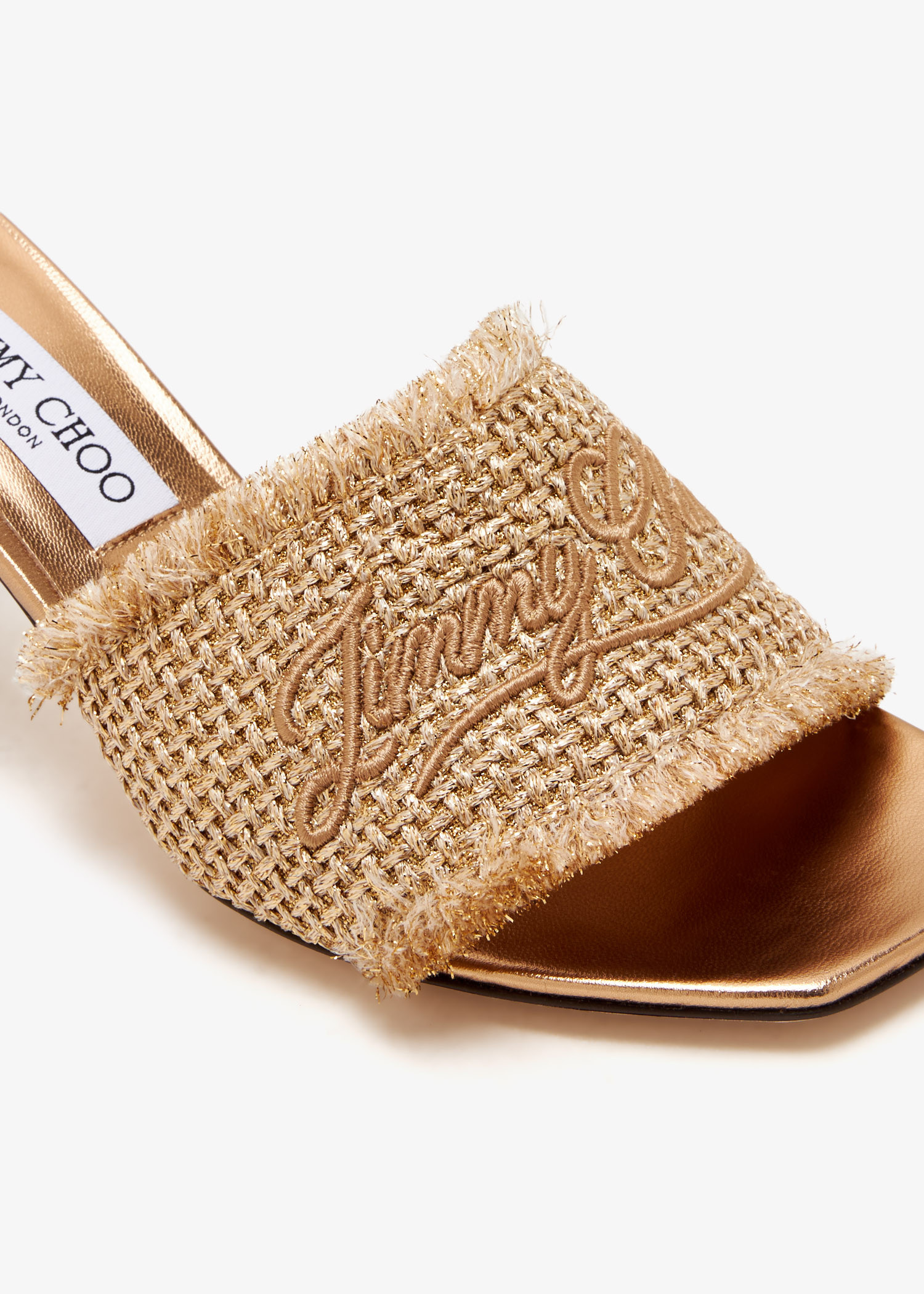 Jimmy Choo Alexia 70 mules for Women - Beige in USA | Level