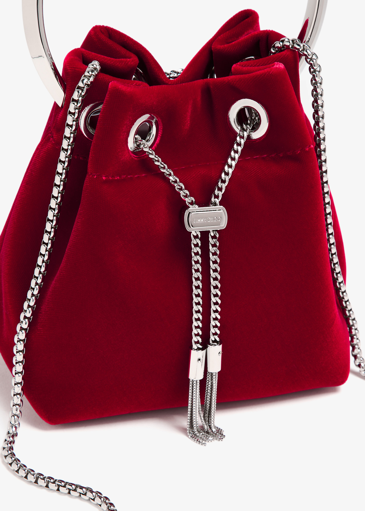 Jimmy Choo Bon bon bucket bag for Women - Red in UAE | Level
