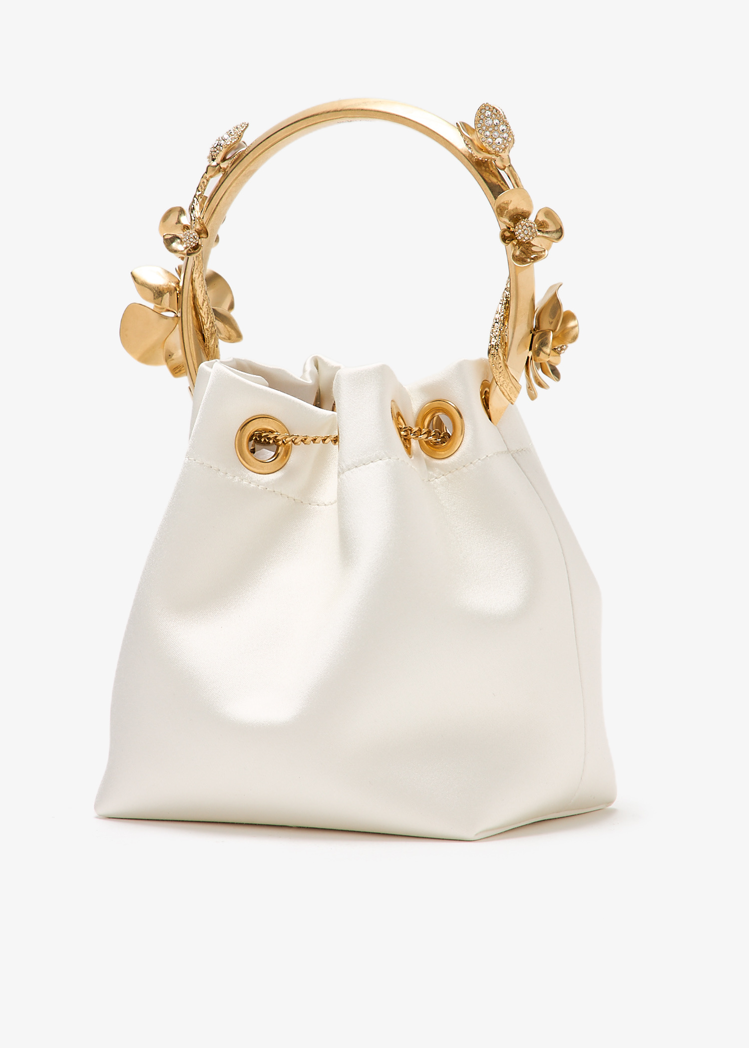 Jimmy Choo Bon Bon bucket bag for Women - White in KSA | Level Shoes