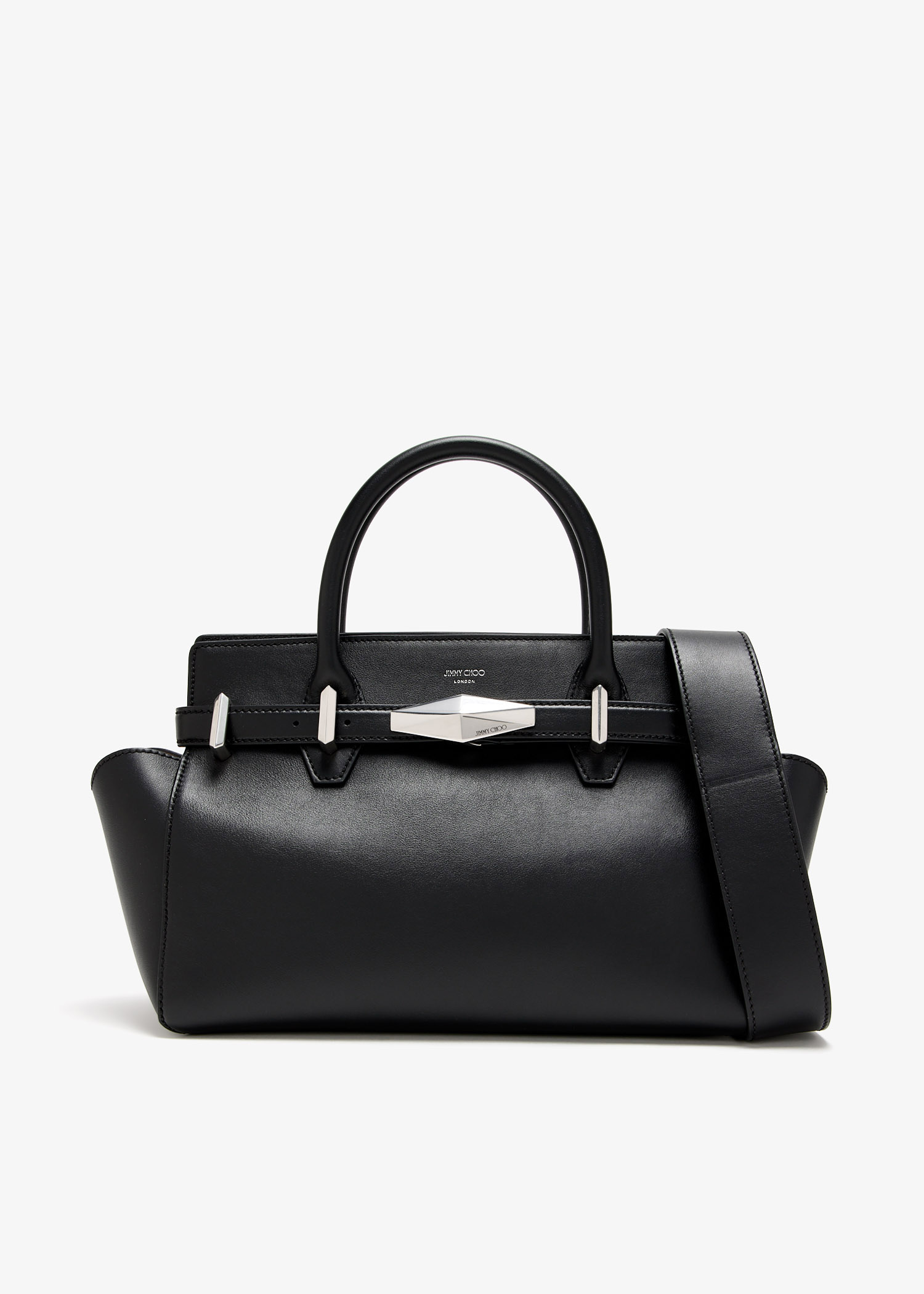 【Jimmy Choo】Diamond Link Top Handle/S【関税送料込】 Jimmy Choo Diamond belted small top handle bag for Women