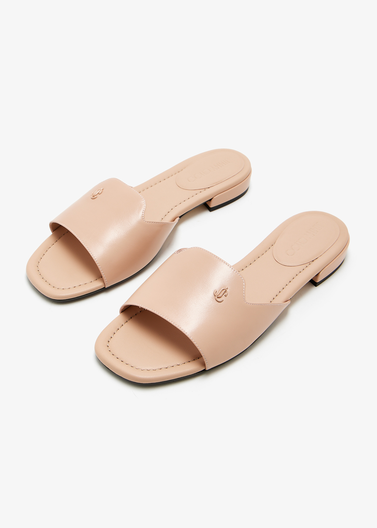 Jimmy Choo Dina flat sandals for Women - Beige in UAE