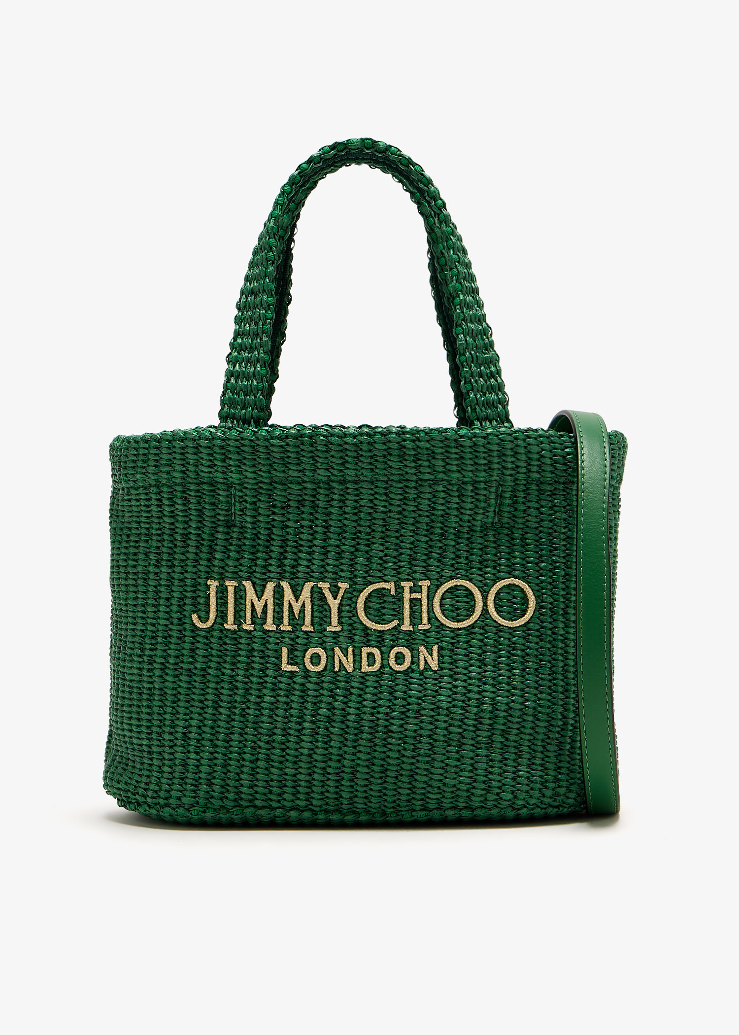 Jimmy Choo Mini Beach tote bag for Women - Green in UAE