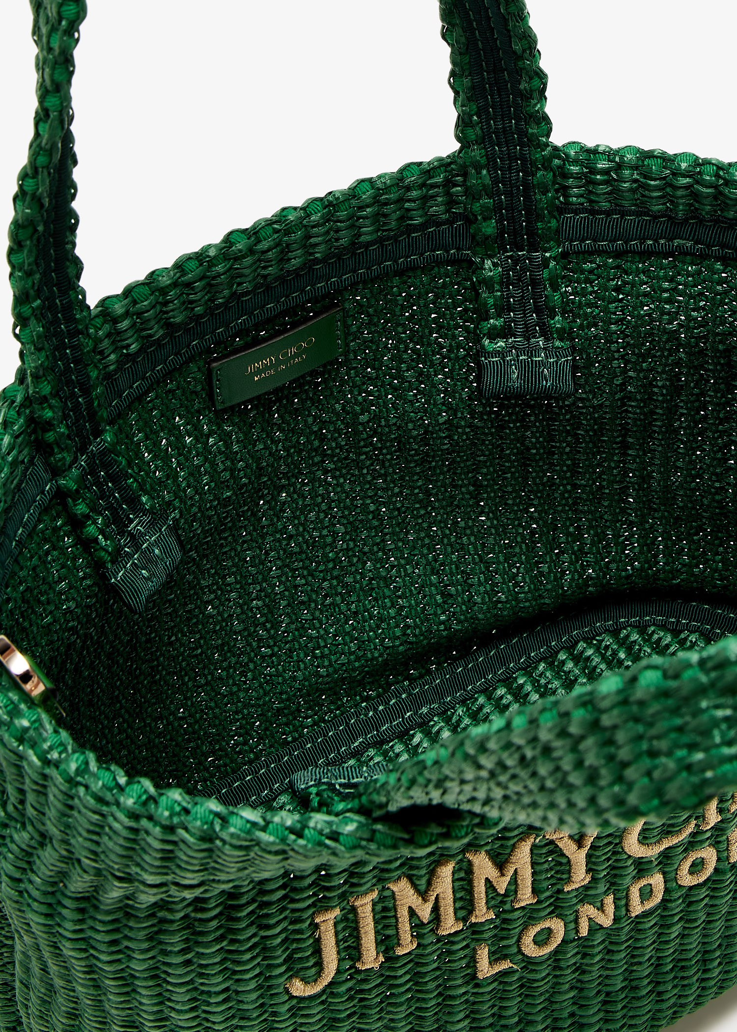 Jimmy Choo Mini Beach tote bag for Women - Green in UAE | Level Shoes