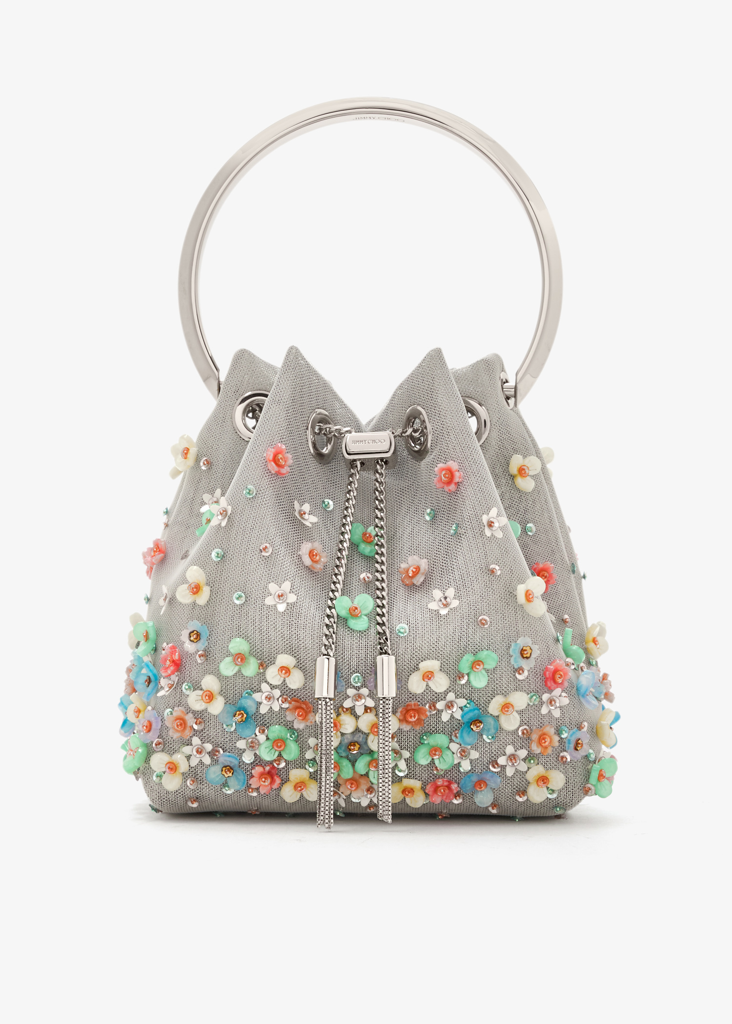 Jimmy Choo Bon Bon bucket bag for Women - Grey in UAE