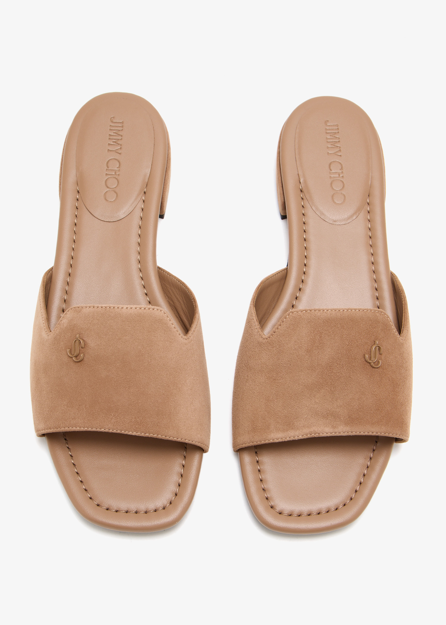 Jimmy Choo Dina flat sandals for Women - Brown in UAE | Level Shoes