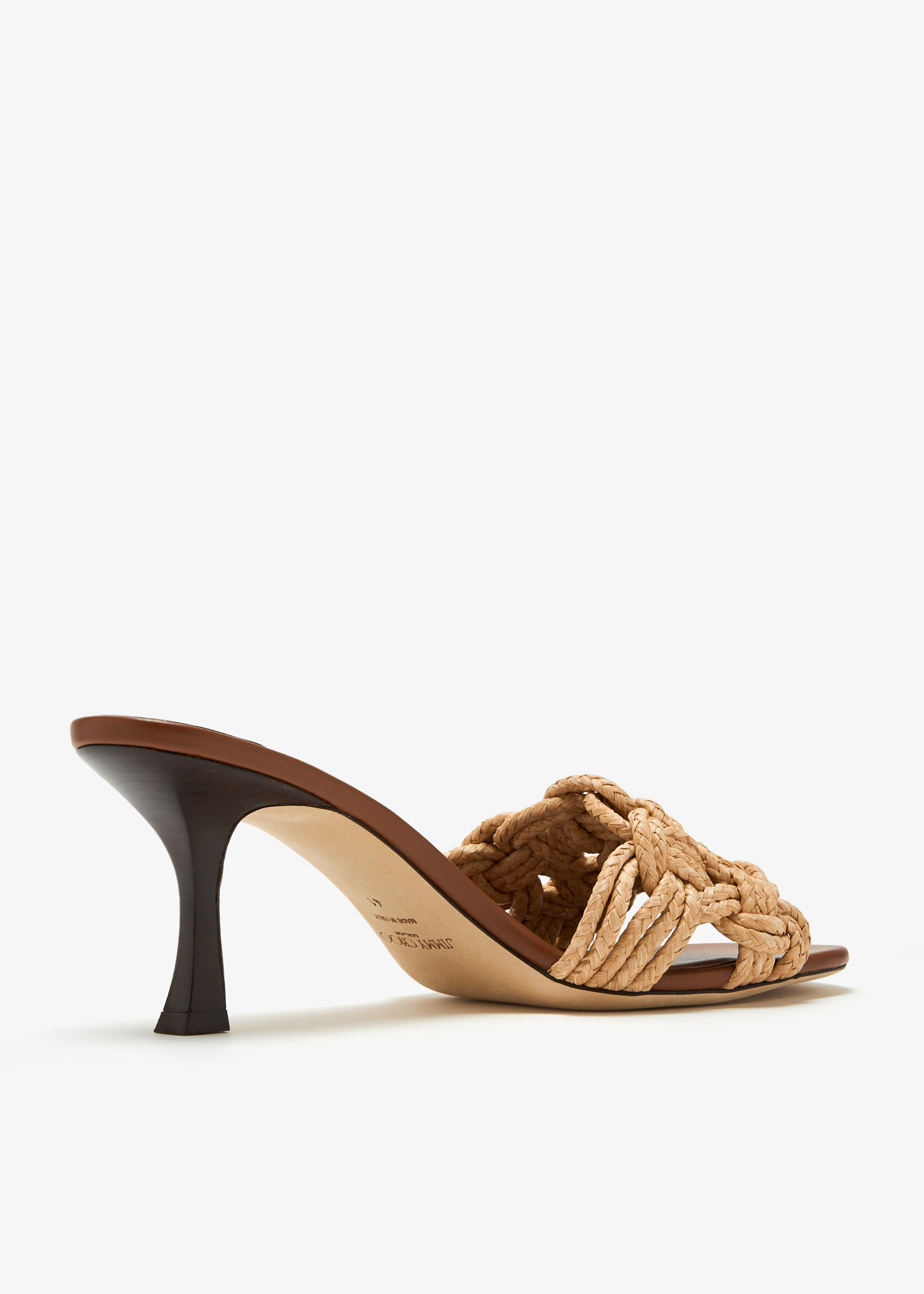 Jimmy Choo Chara 70 mules for Women - Beige in USA | Level Shoes