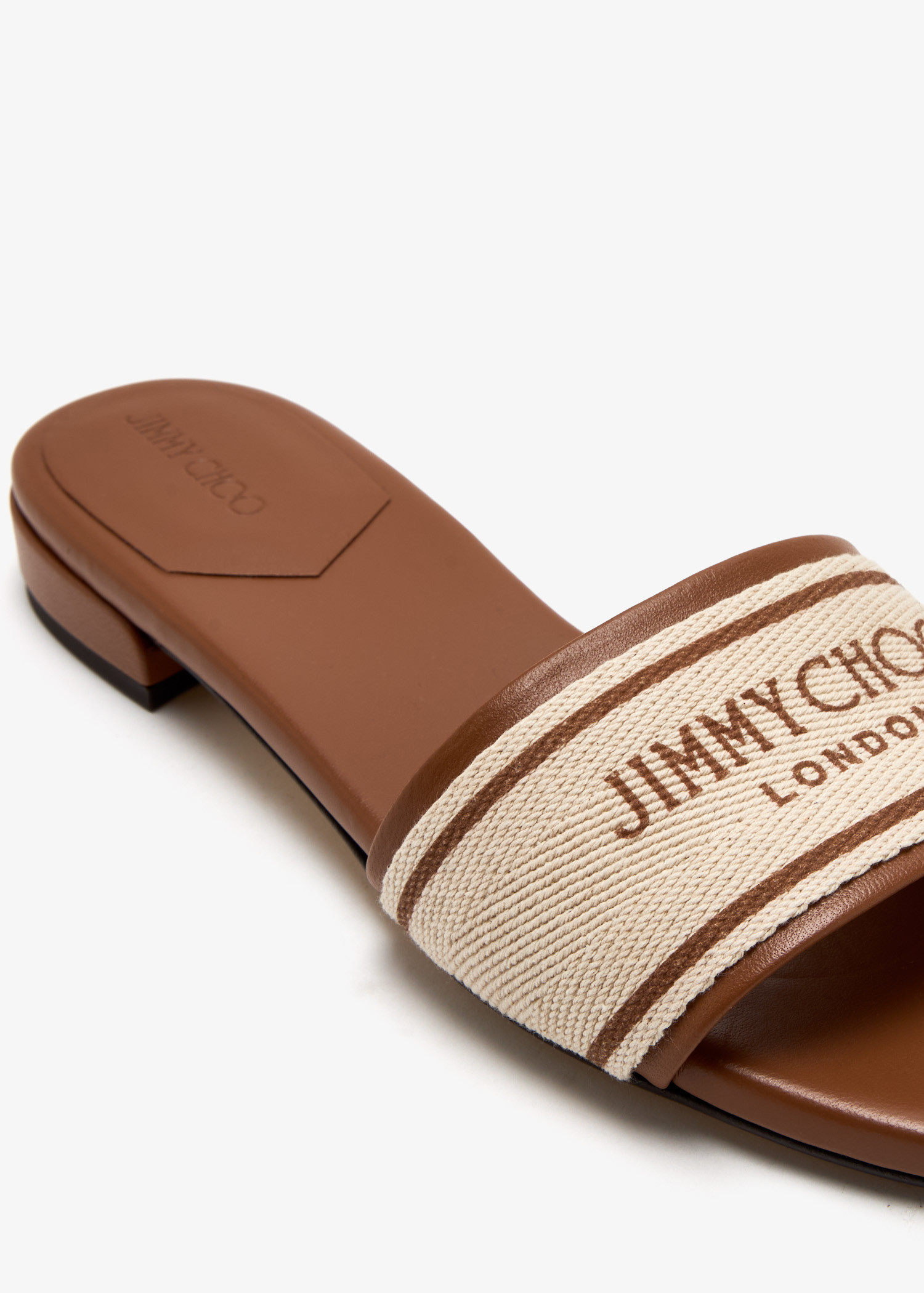 Jimmy Choo Joa flat sandals for Women - Beige in UAE | Level