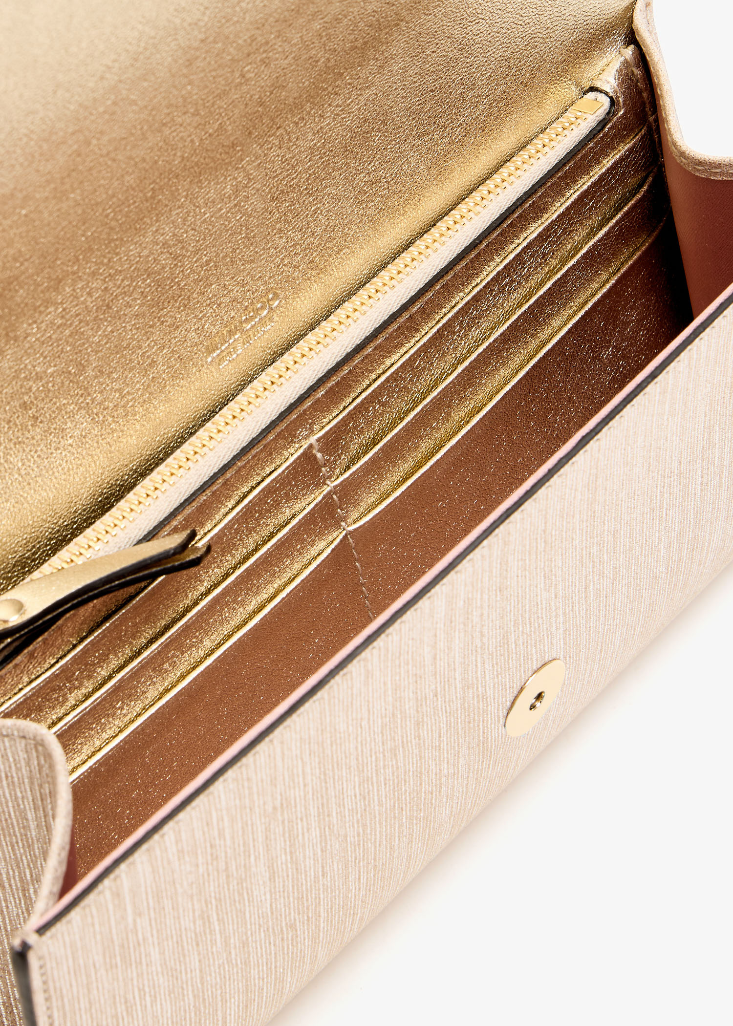 Jimmy Choo Emmie clutch for Women - Gold in UAE | Level Shoes