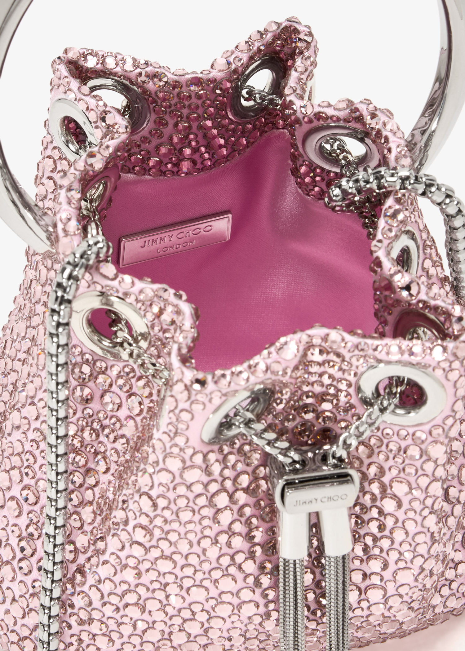 Jimmy Choo Micro Bon Bon bag for Women - Pink in KSA | Level Shoes