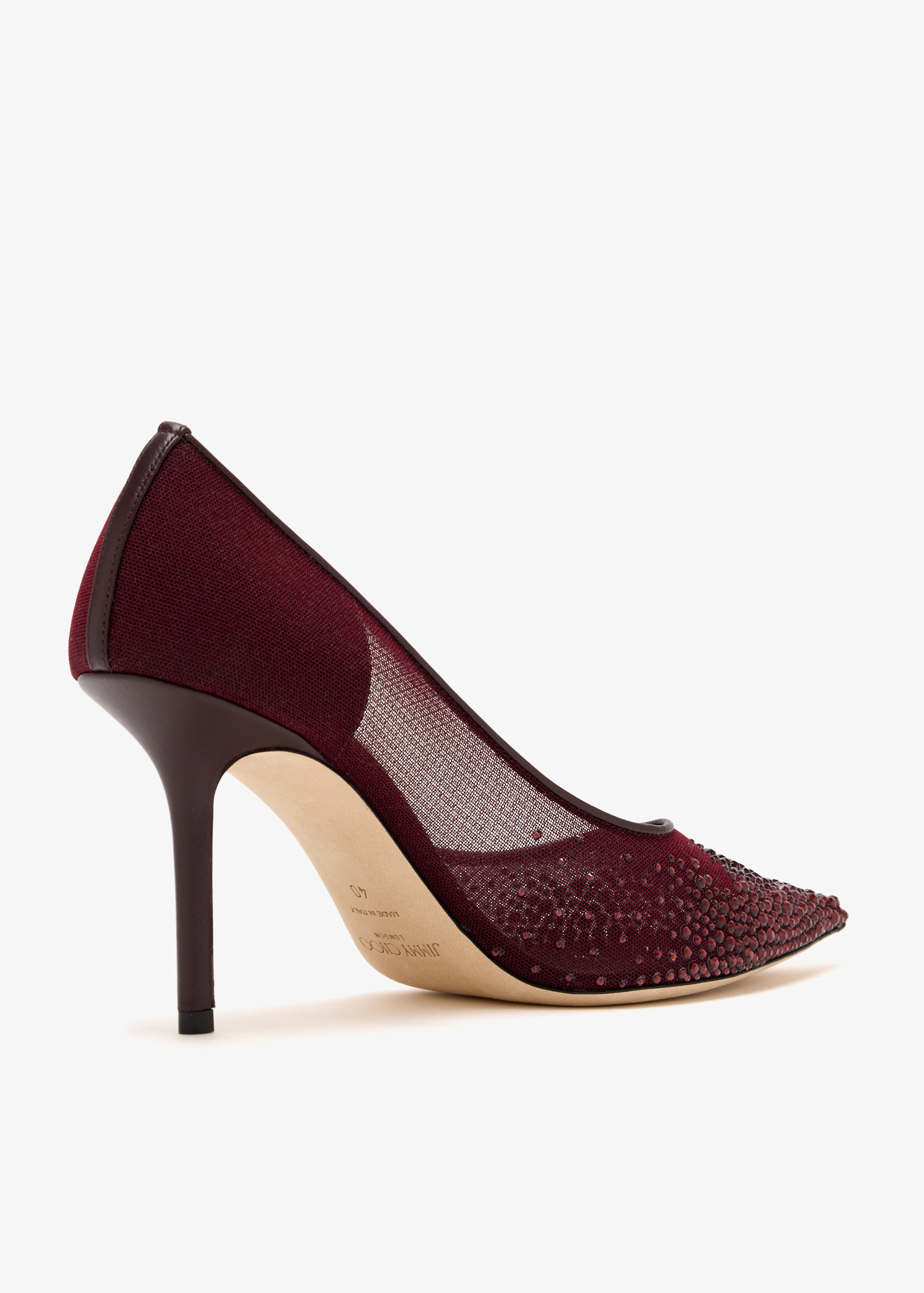 Jimmy Choo Love 85 pumps for Women - Burgundy in KSA | Level Shoes