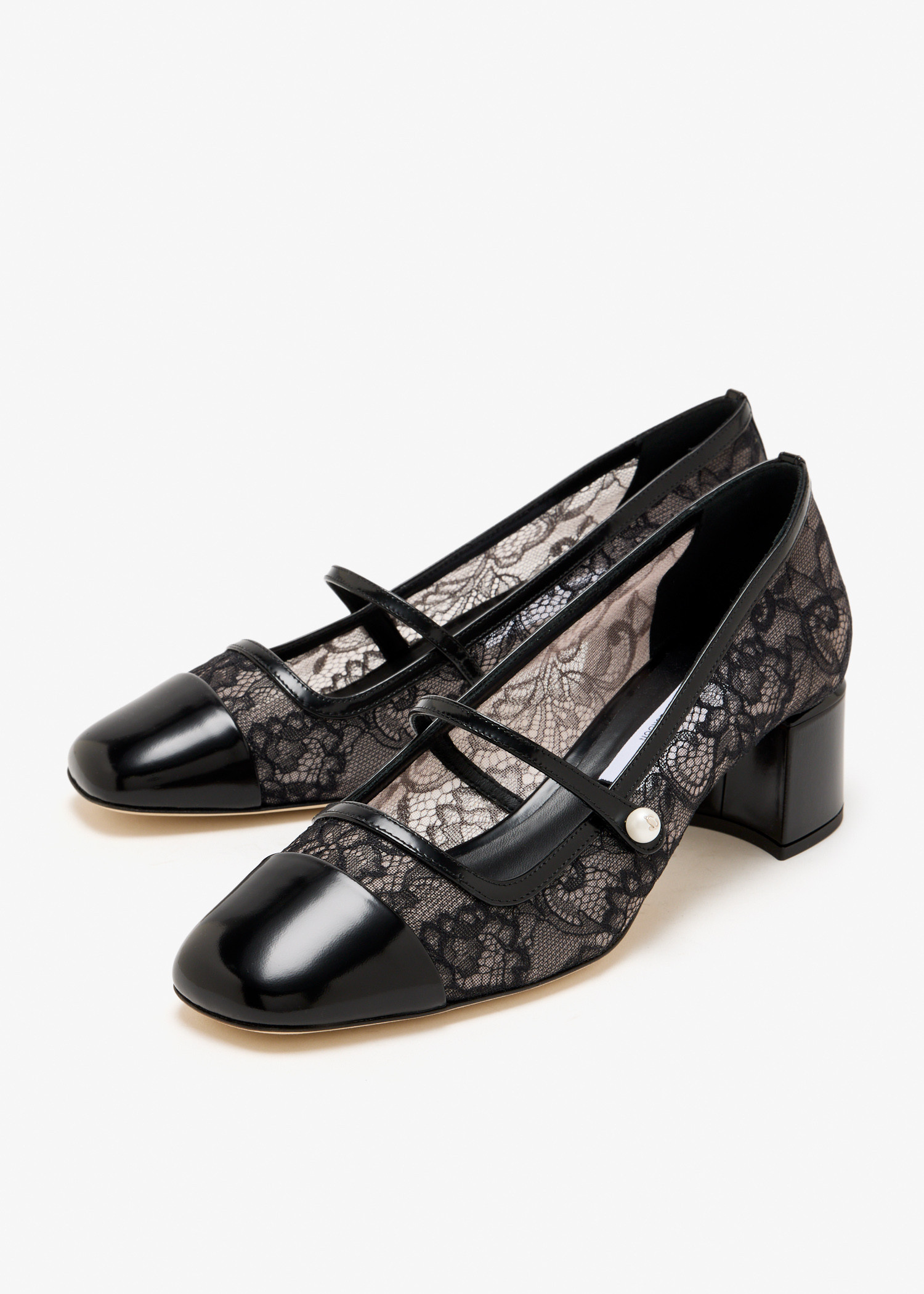 Jimmy Choo Elisa 45 浅口鞋女士- 黑色阿联酋| Level Shoes