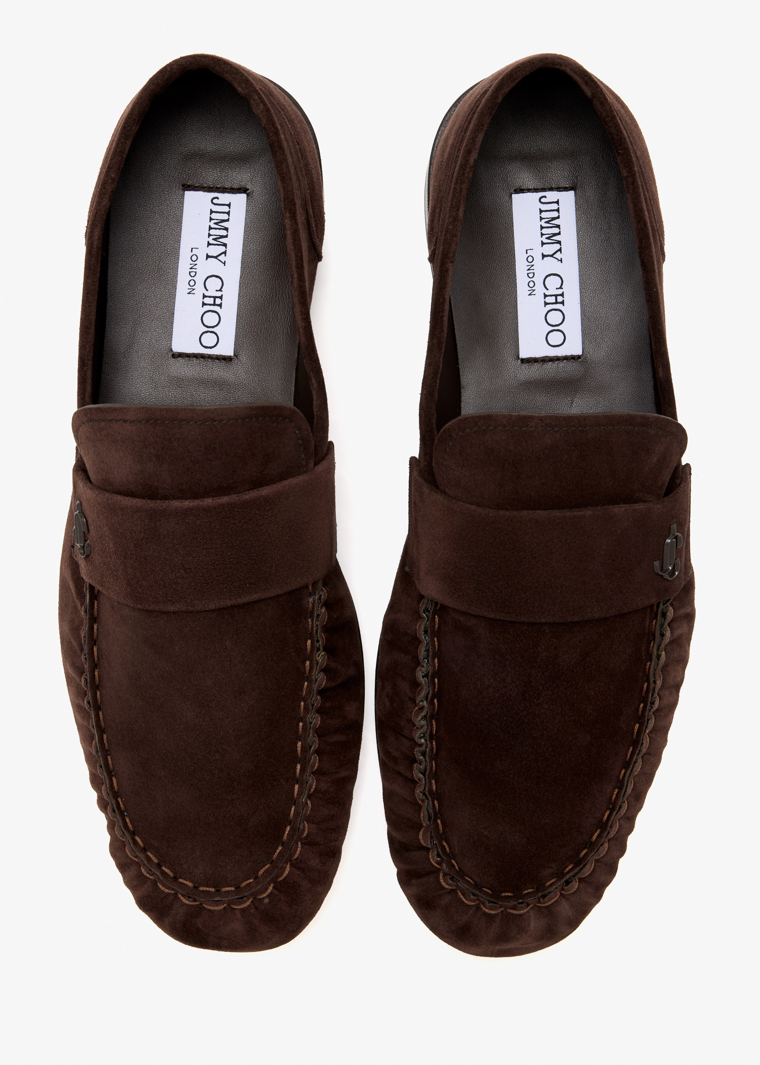 Jimmy Choo Ellis loafers for Men - Brown in UAE | Level Shoes