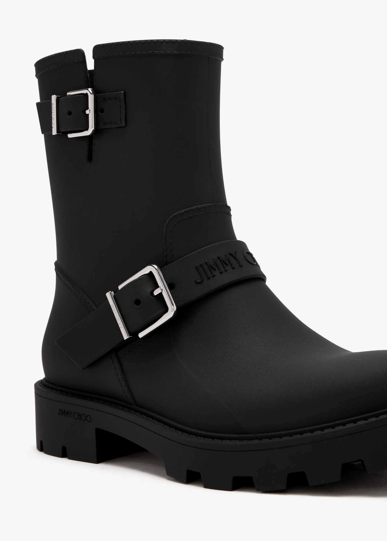 Jimmy Choo 女士Biker 雨靴- 黑色| Level Shoes