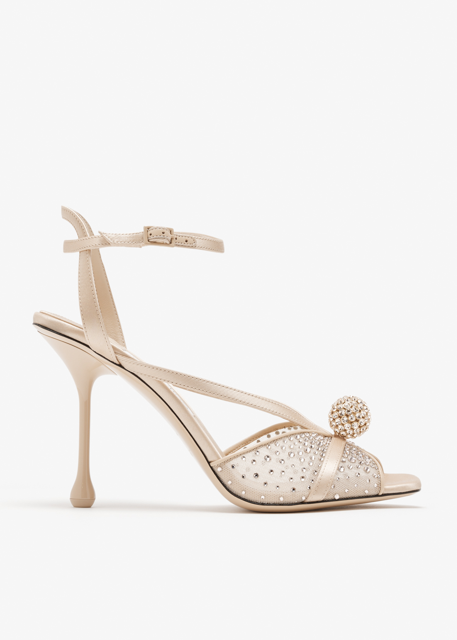 Jimmy Choo Sarai 95 sandals for Women - Gold in Oman | Level Shoes