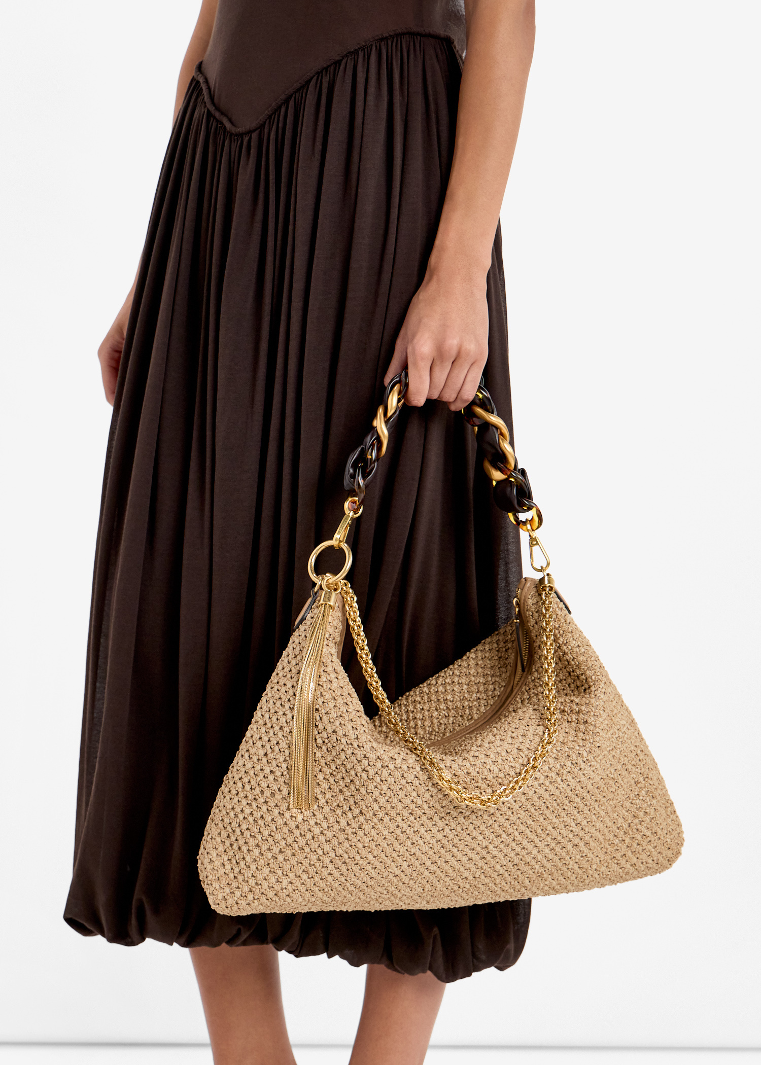Jimmy Choo Callie Maxi shoulder bag for Women - Beige in USA
