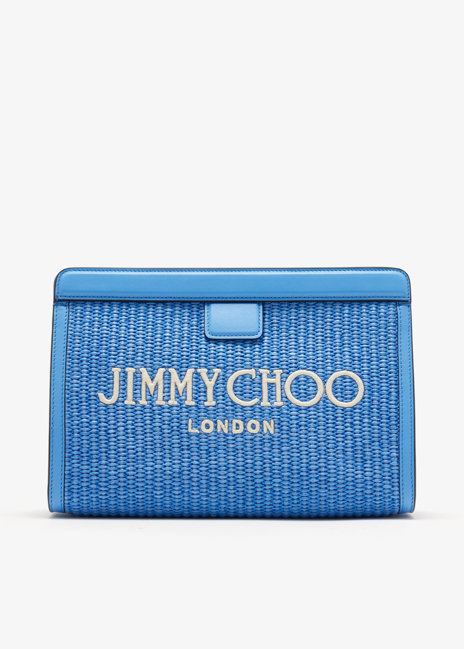 Jimmy Choo Avenue pouch for Women - Blue in KSA | Level Shoes