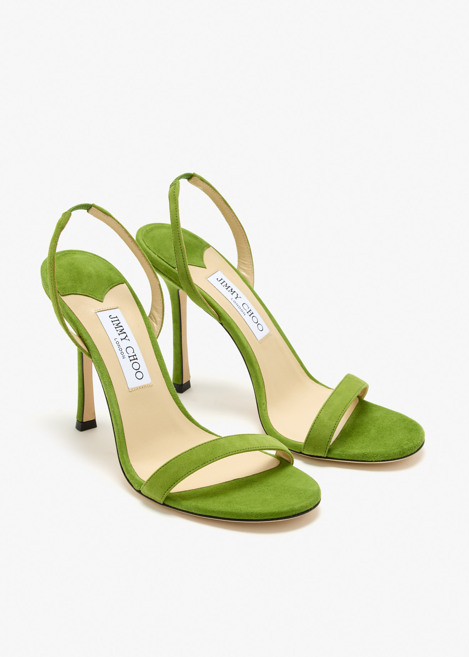 Jimmy Choo Jenn 100 sandals for Women - Green in UAE | Level Shoes