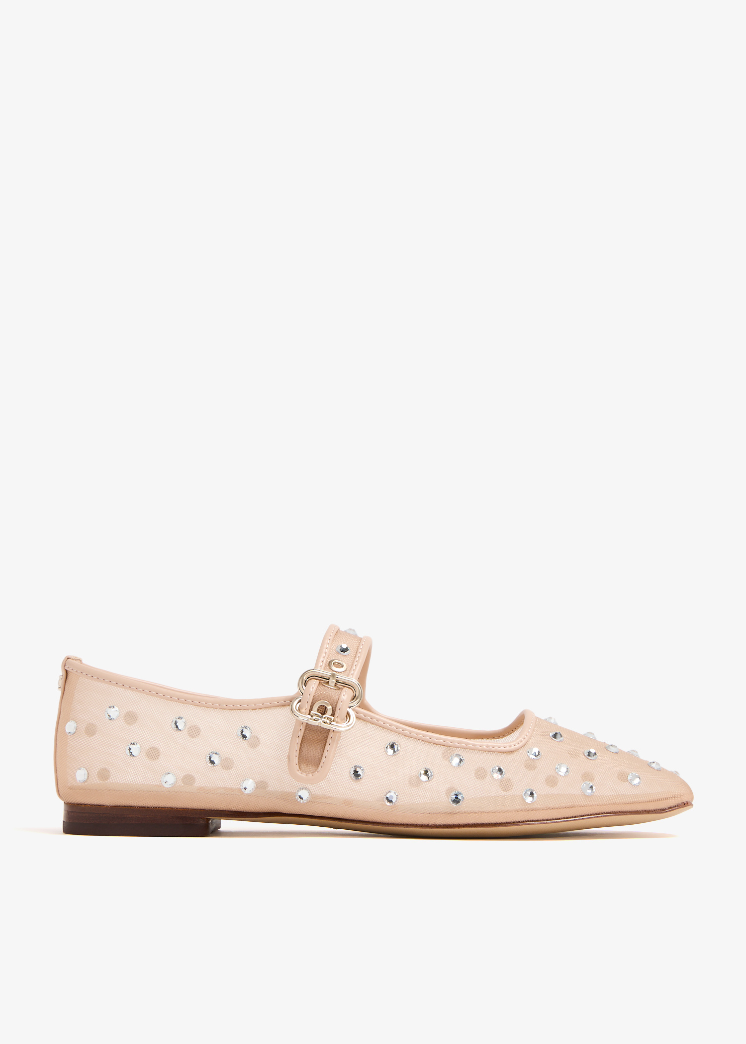 靴 Mary Jane Crystal Ribbon Satin Flats 37 Sandy Liang Pointe Crystal Embellished Mary Jane Flat (Women