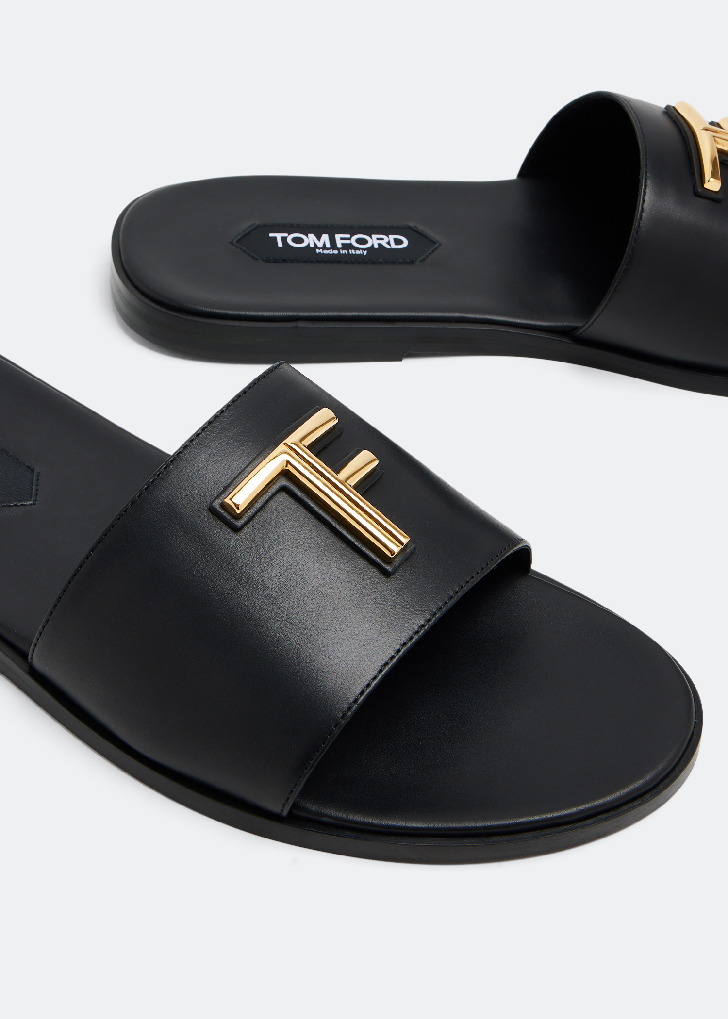 Tom Ford Leather sandals for Men - Black in UAE | Level Shoes