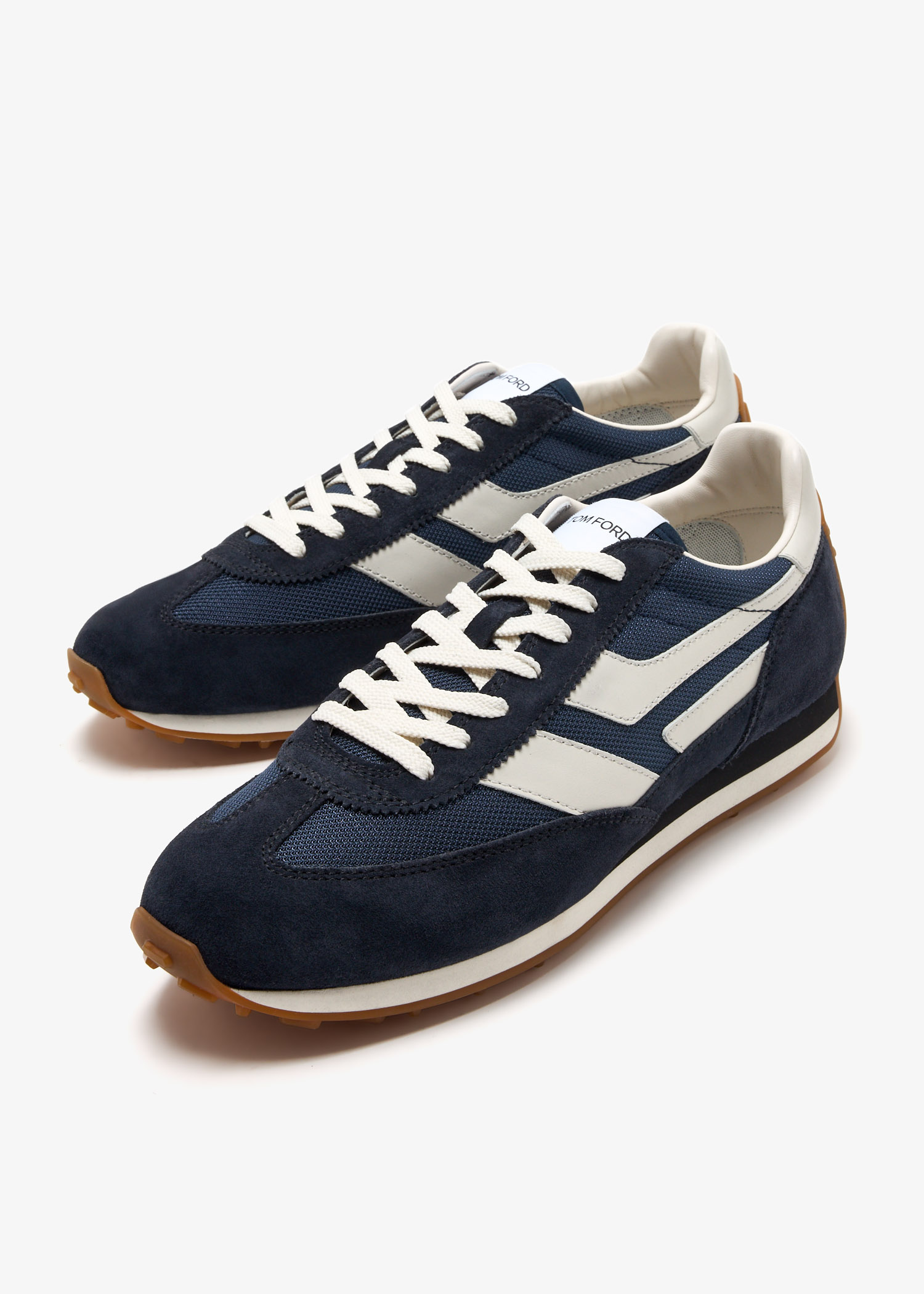 TOMFORD｜SNEAKERS (J1511 LCL456N 3LA06) Low-top suede and mesh sneakers TOM FORD - Nugnes1920