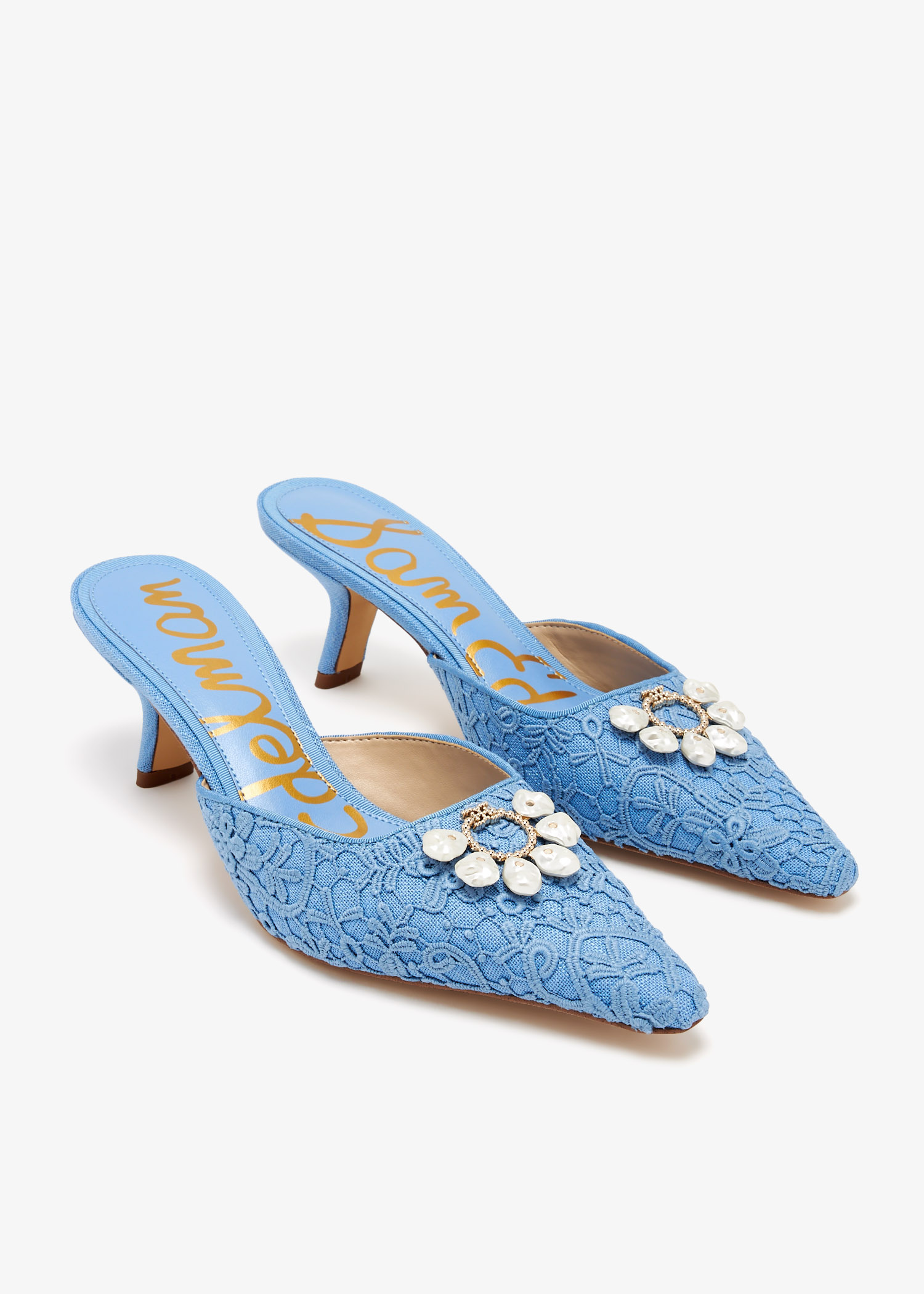 Sam Edelman Brit Orchid mules for Women - Blue in USA | Level Shoes