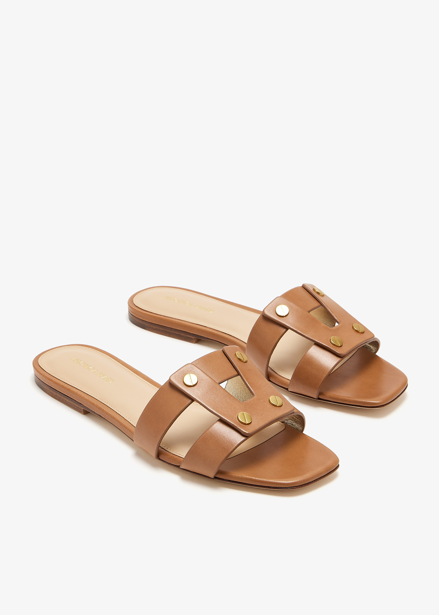 Veronica Beard Via slide sandals for Women - Brown in USA | Level
