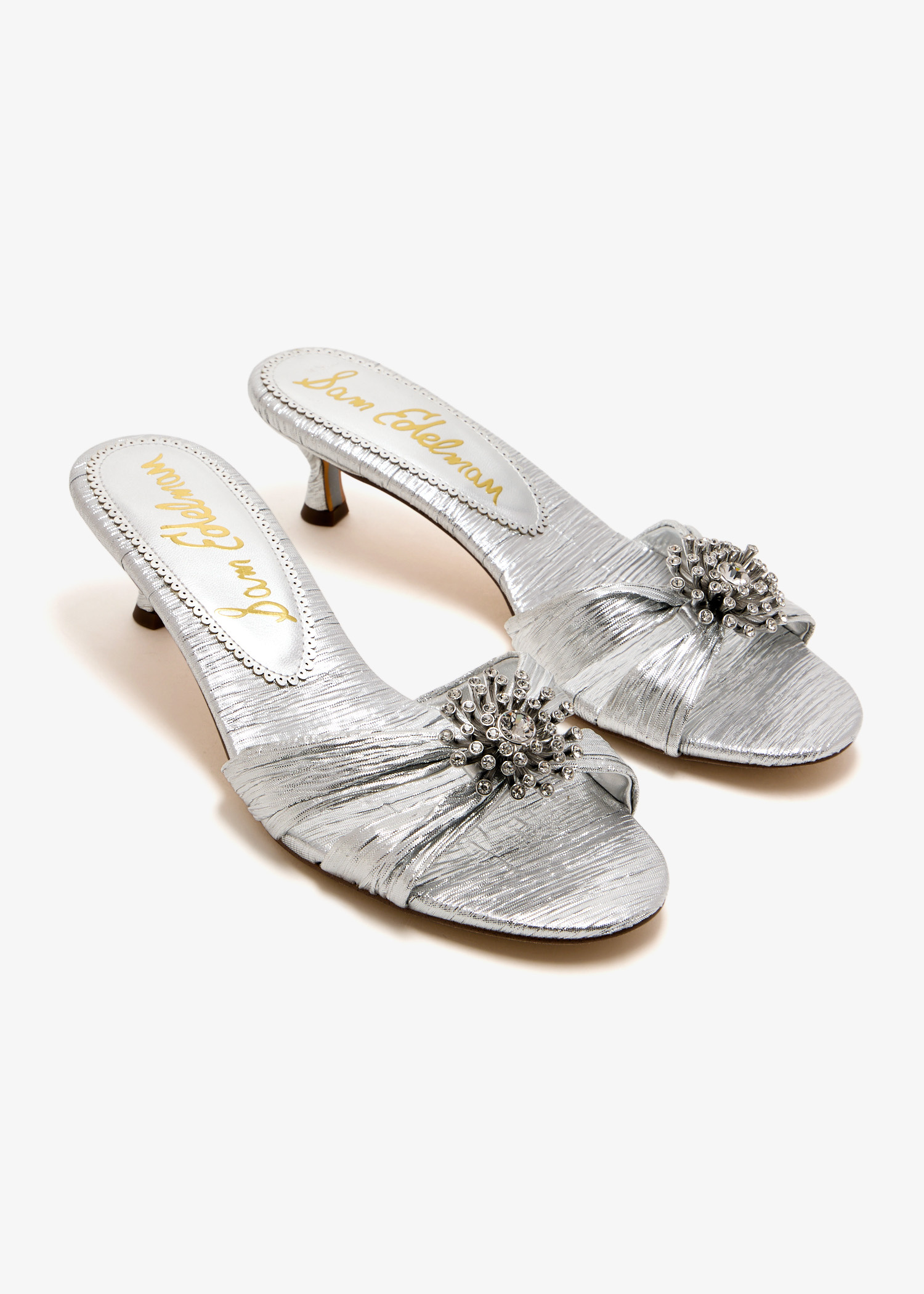 Sam Edelman Cindie mules for Women - Silver in UAE | Level Shoes