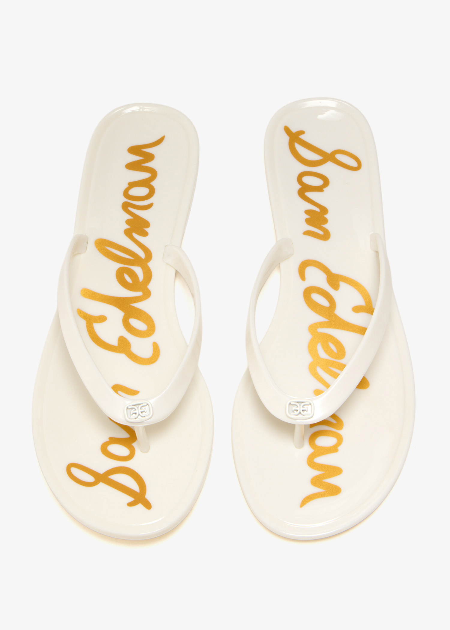 Sam Edelman Dean jelly flip flops for Women - White in USA | Level